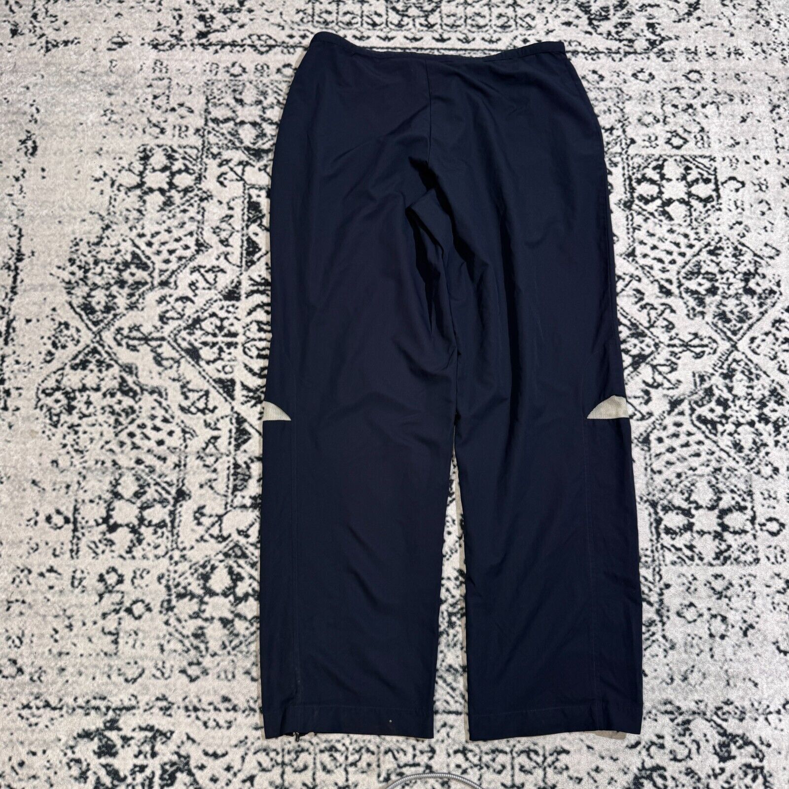 Nike × Vintage Vintage Nike Unisex Navy Polyester Trackpants Size XL Baggy Size US 35 - 9 Thumbnail