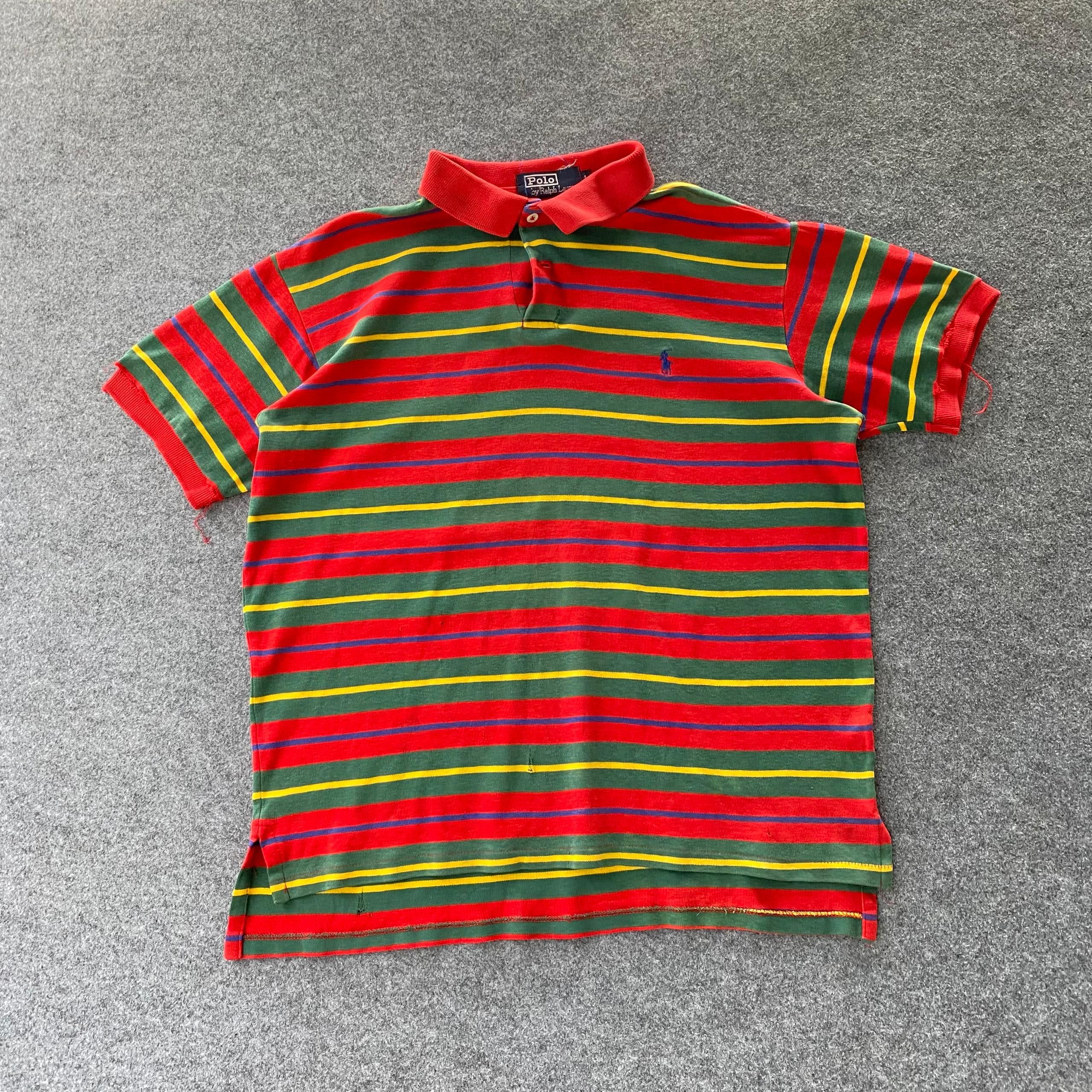 Polo Ralph Lauren Vintage Ralph Lauren Polo Stripe Shirt Size US L / EU 52-54 / 3 - 1 Thumbnail