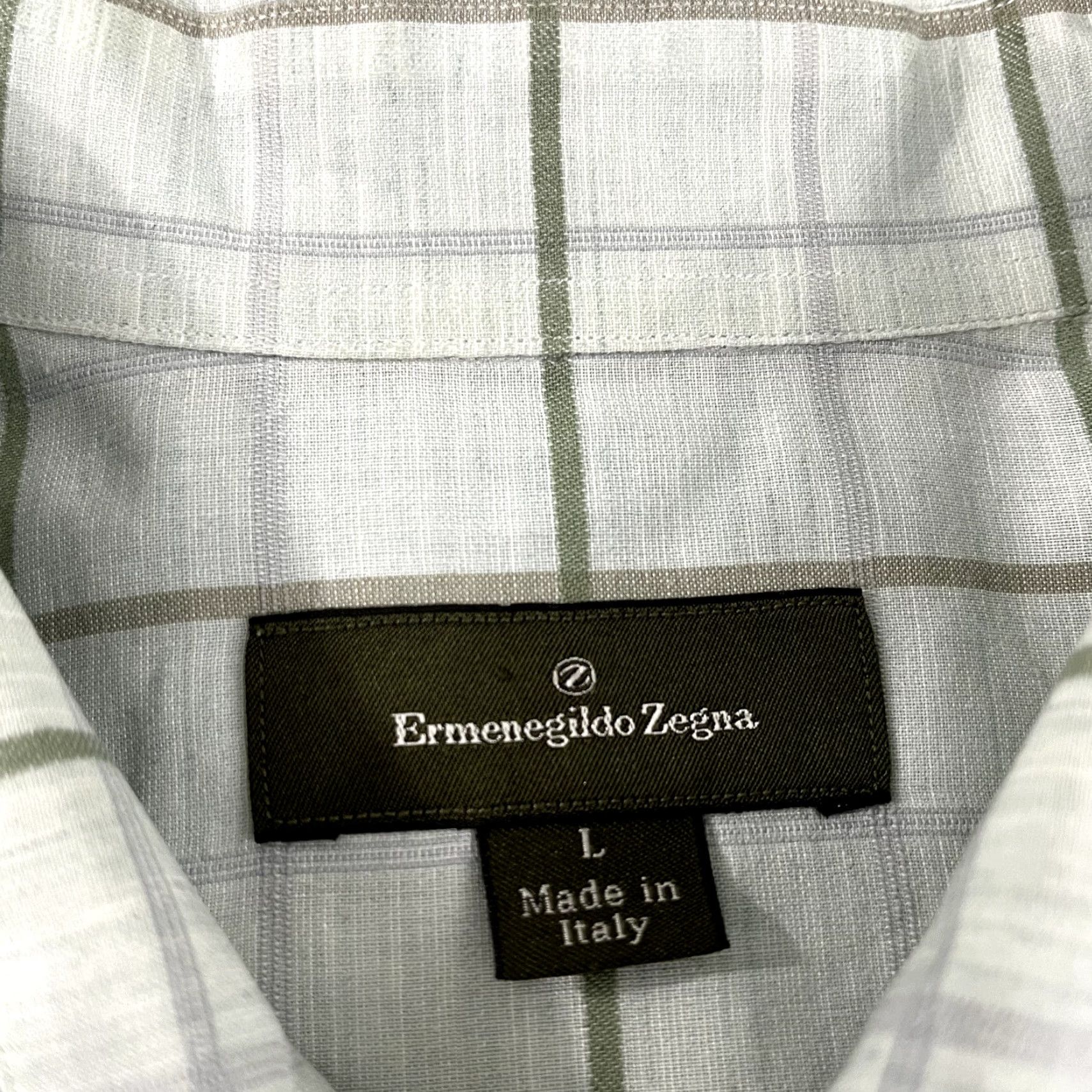 Ermenegildo Zegna ERMENEGILDO ZEGNA Shirt Men Large Sea Foam Green Button Up Long Sleeve Top Italy Size US L / EU 52-54 / 3 - 2 Thumbnail