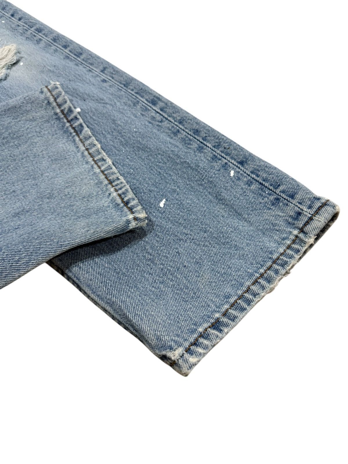 Levi's VINTAGE 90s LEVI’S 501 DISTRESSED JEANS Size 29" - 6 Thumbnail