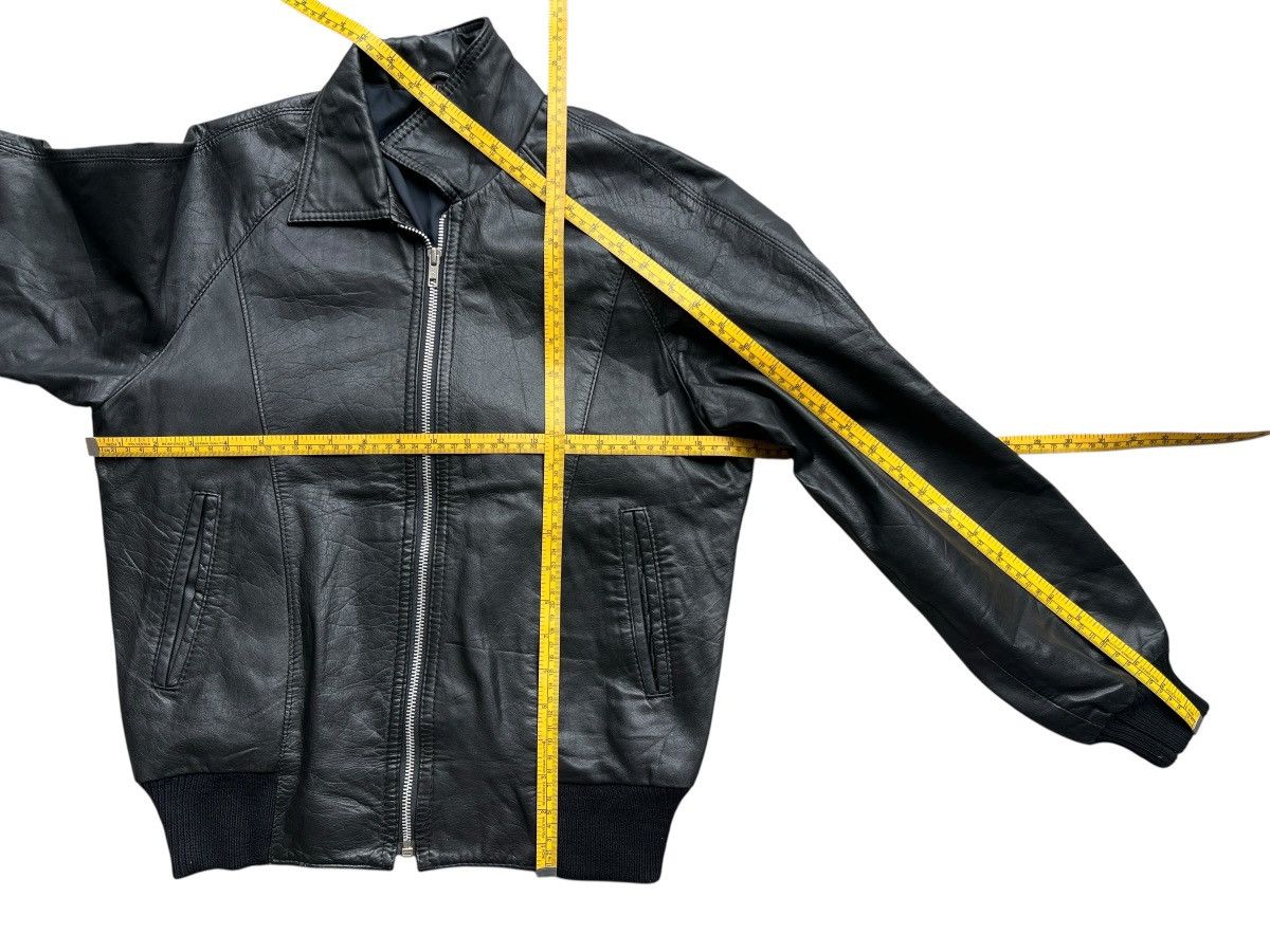 Vintage Vintage 80s King Leo Japanese Black Bomber Leather Jacket Size US S / EU 44-46 / 1 - 13 Thumbnail