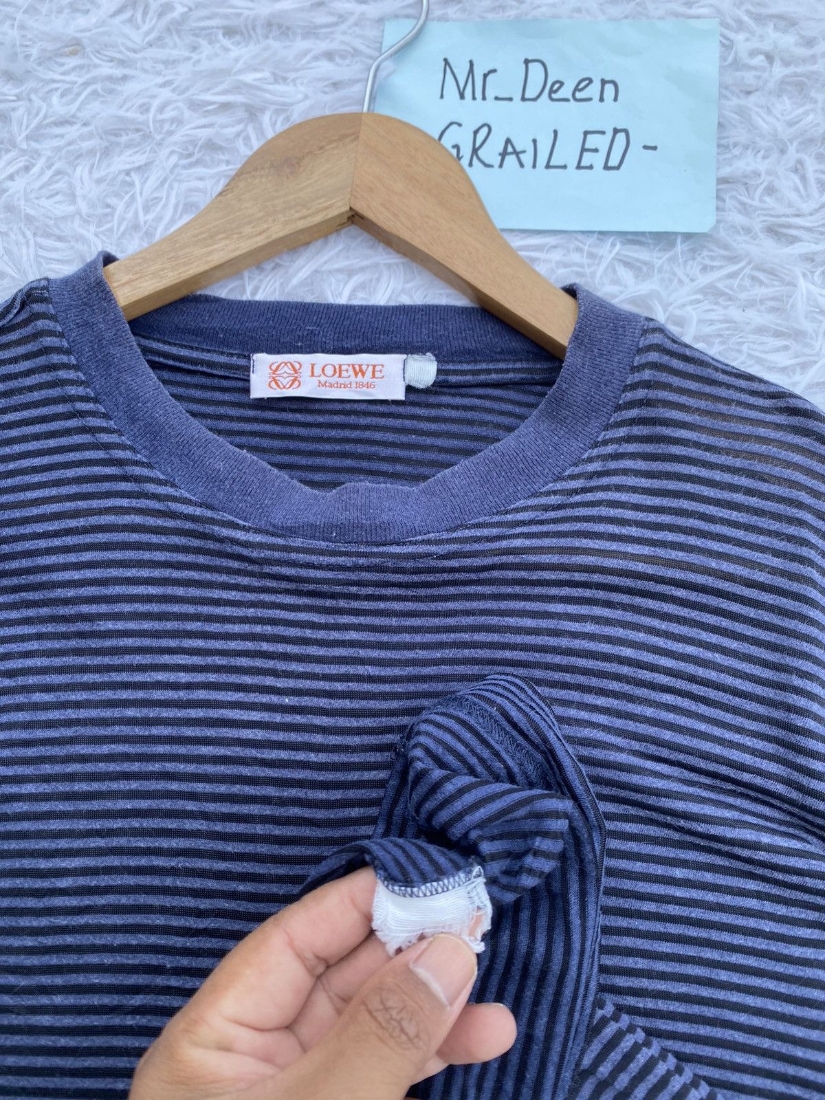 Loewe Rare Vintage Loewe Stripes Tshirt Size US L / EU 52-54 / 3 - 8 Thumbnail
