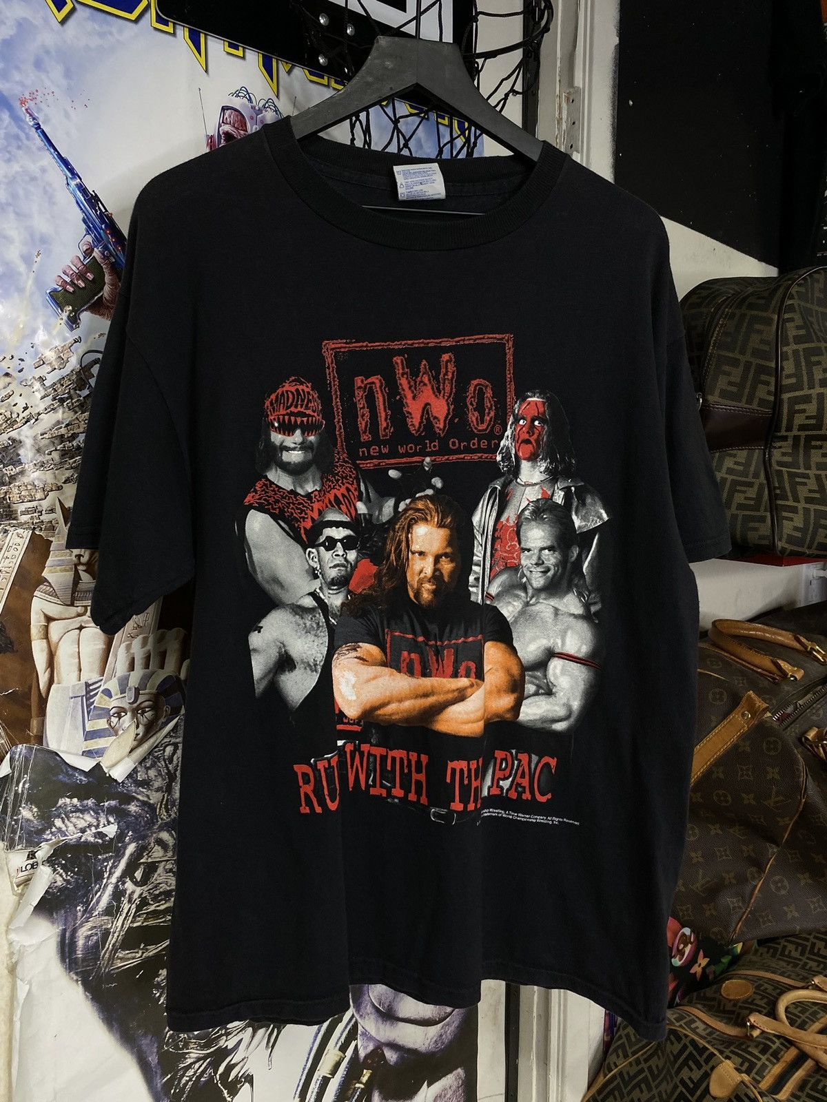Vintage Vintage 1998 NWO New World Order Wrestling T-Shirt Large Size US L / EU 52-54 / 3 - 5 Thumbnail