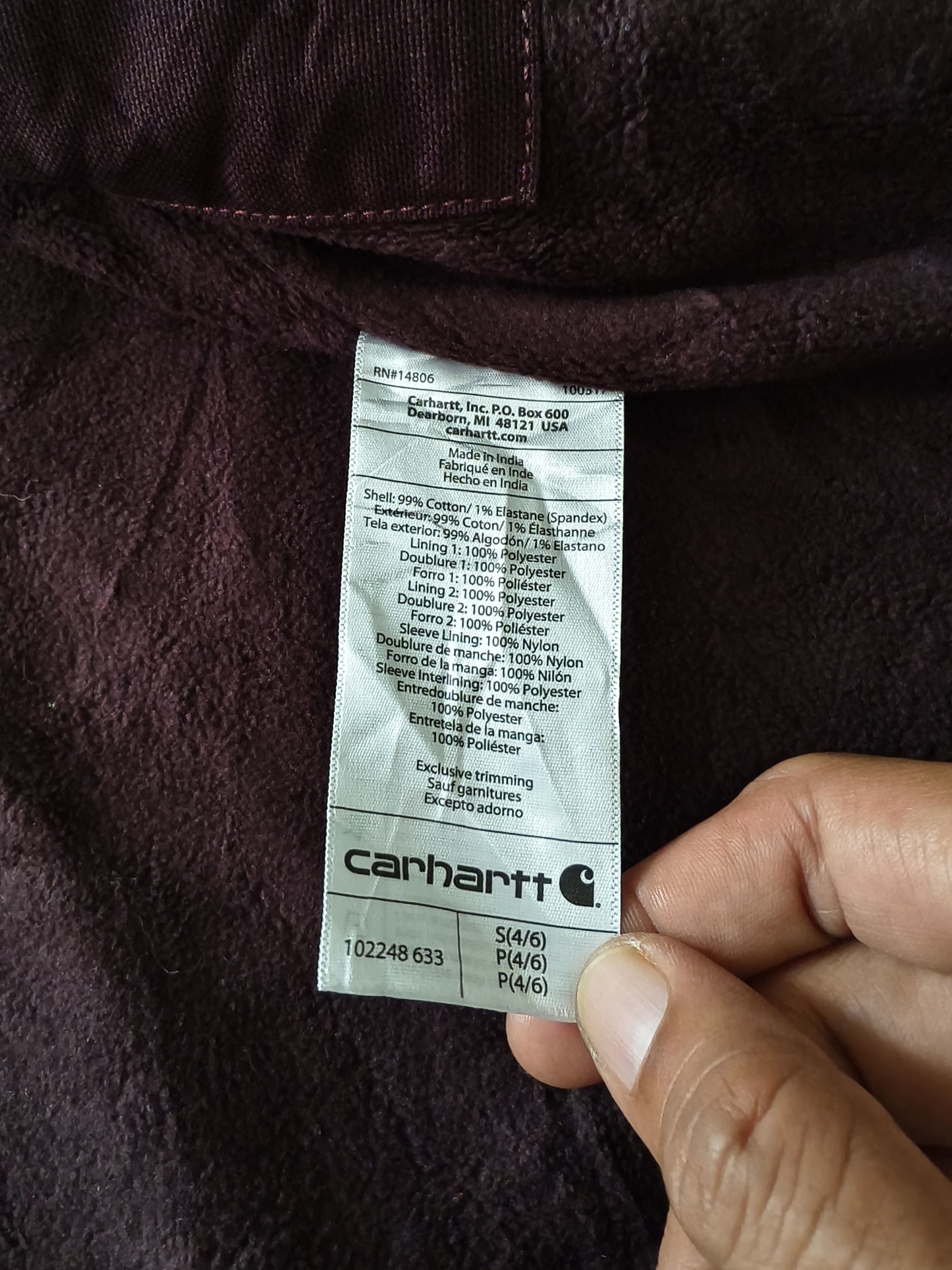 Carhartt × Carhartt Wip 🔥STEALS🔥Very Rare Carhartt Full Swing Burgundy Jacket Size US S / EU 44-46 / 1 - 7 Thumbnail