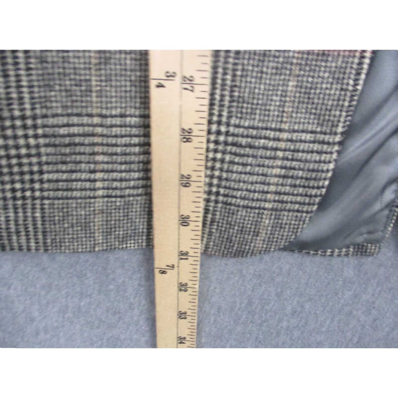Brooks Brothers VINTAGE Brooks Brothers Sport Coat Blazer Mens 42R Gray Camel Hair Tweed Glen Plaid Jacket Size 42R - 6 Thumbnail
