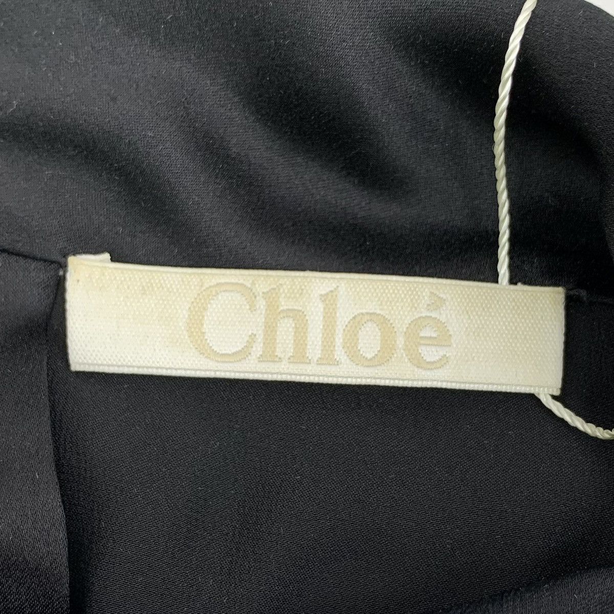 Chloe Chloe Silk Crew Neck Single-breasted Long Sleeve Shirt K26WX Size XS / US 0-2 / IT 36-38 - 5 Thumbnail