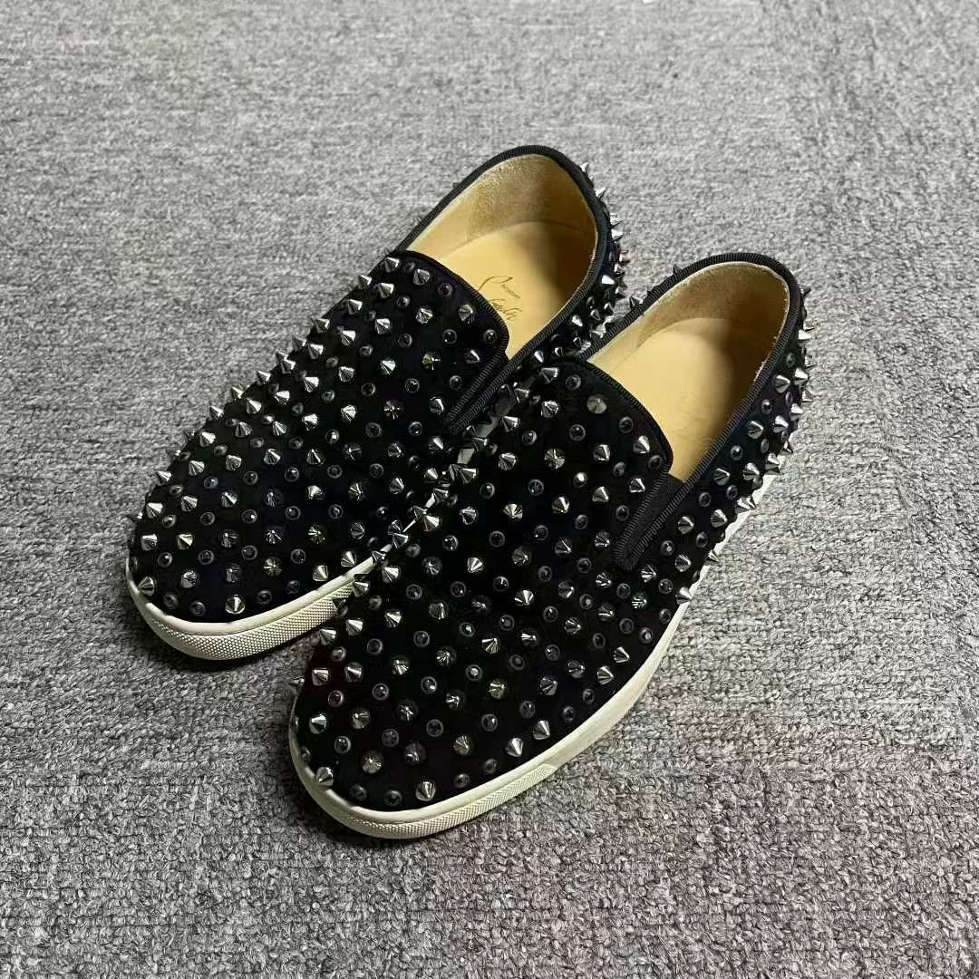 Christian Louboutin Christian Louboutin Black Lowtop Sneakers 35.5 Women Size US 5 / IT 35 - 1 Thumbnail