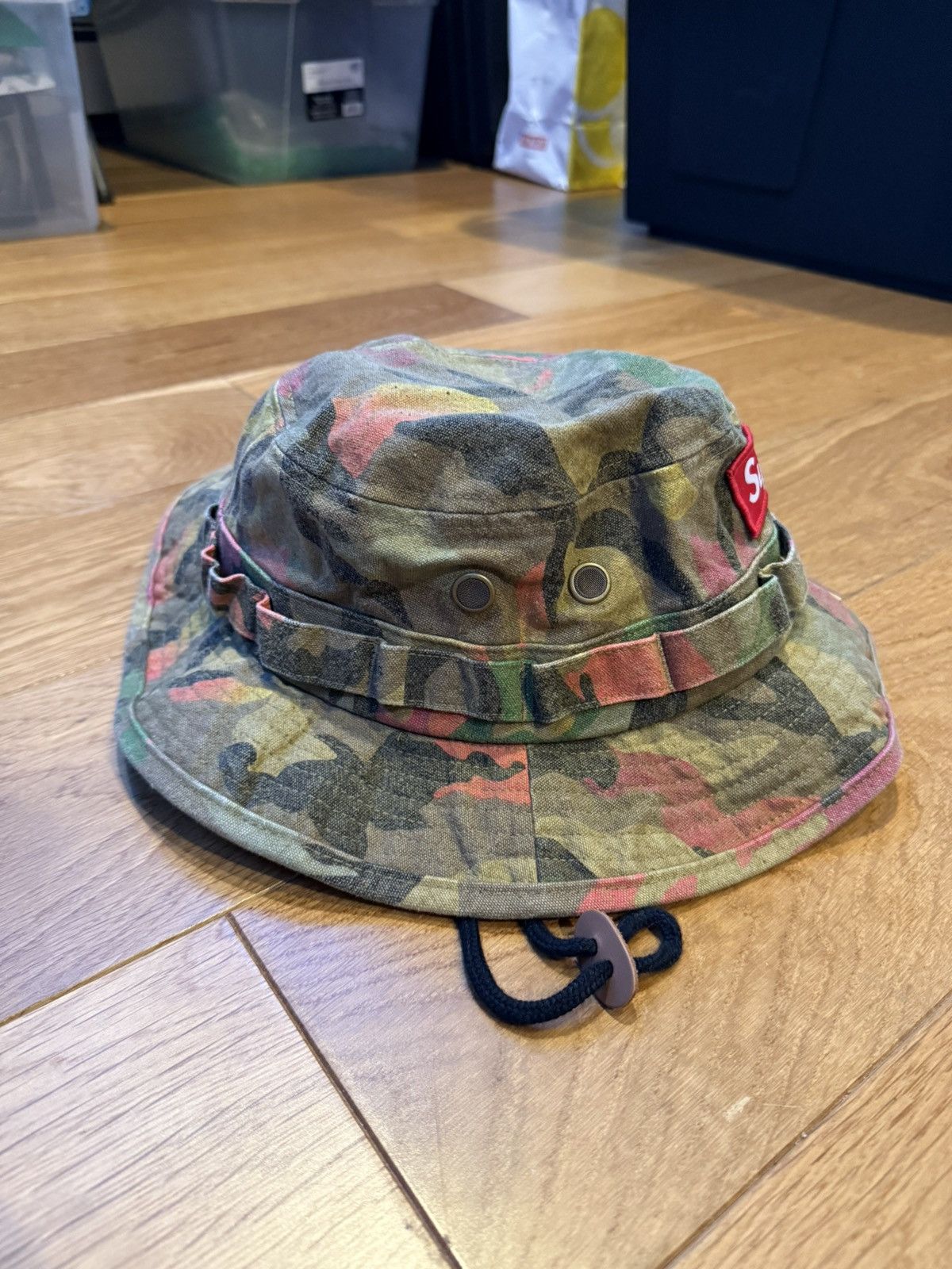 Supreme Supreme Washed Canvas Boonie SS24 “Tan Camo” Size ONE SIZE - 3 Thumbnail