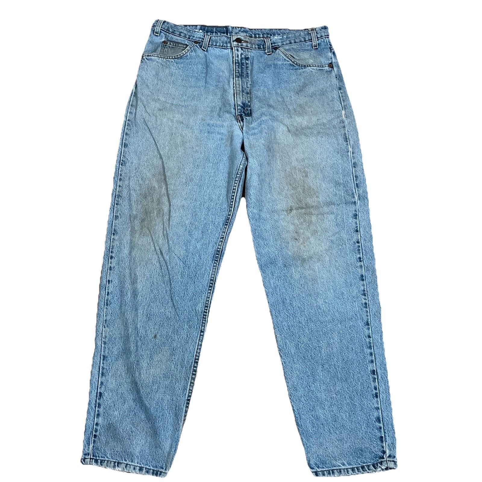 Levi's VTG 90s Levi's 550 Orange Tab Jeans Mens Relaxed Fit Tapered Size US 37 - 1 Thumbnail