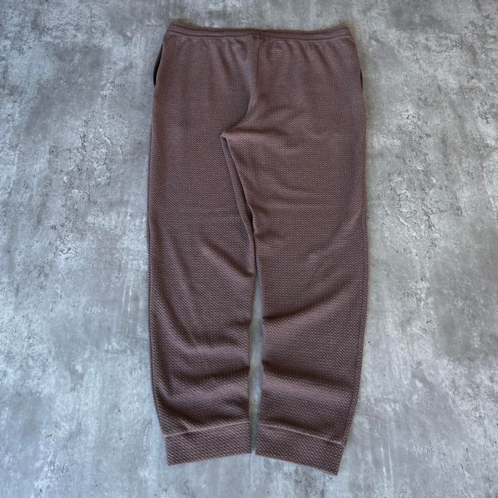 Japanese Brand × Vintage Vintage Y2K Brown Textured Baggy Opium Comfy Sweatpants Size US 38 / EU 54 - 2 Thumbnail