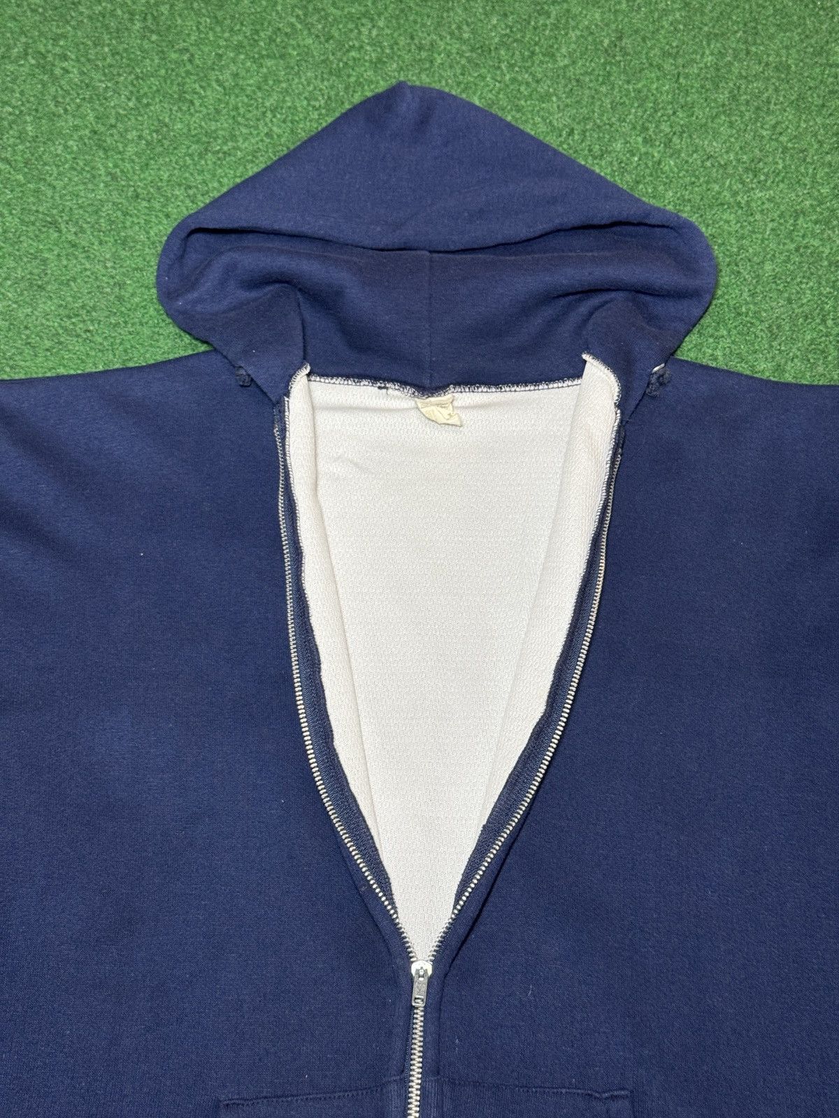 Vintage Vintage 80s Thermal Lined Double Face XL Full Zip Hoodie Size US XL / EU 56 / 4 - 2 Thumbnail