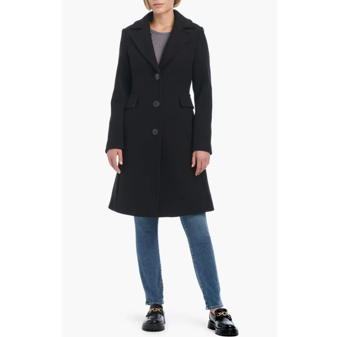 Kate Spade Kate Spade NWT Women’s Black Wool Blend Coat size L Size L / US 10 / IT 46 - 2 Thumbnail