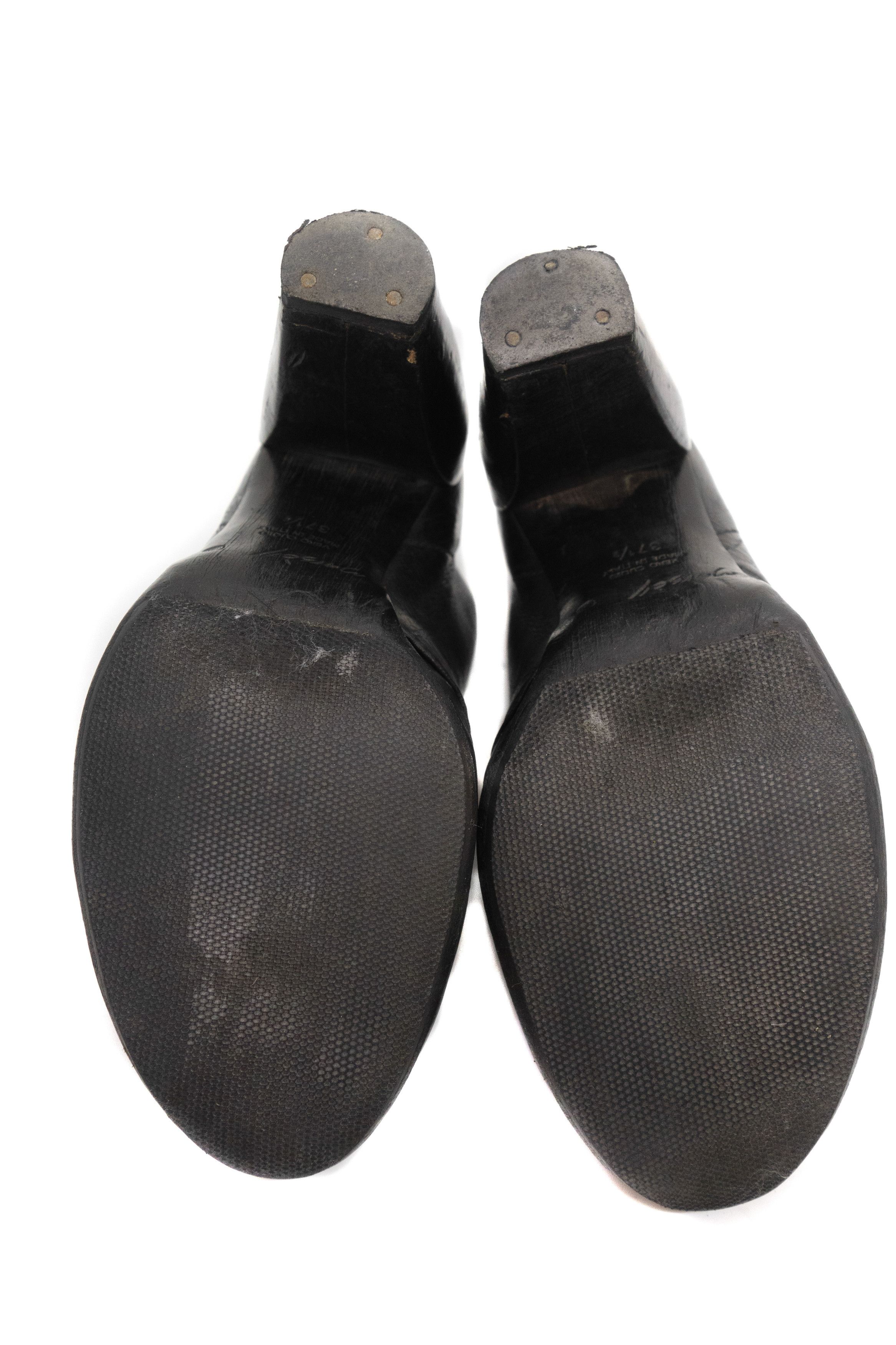 Marsell Avant Garde Leather Sculptural Heel Artisanal Ankle Boots Size US 7.5 / IT 37.5 - 8 Thumbnail