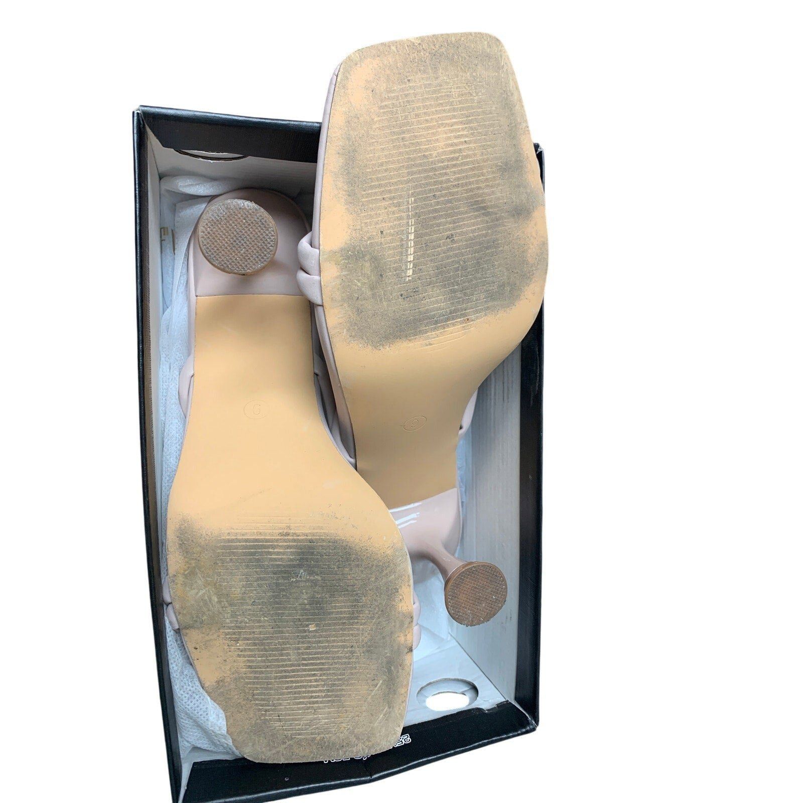 Other Idifu Women's Size 9 Pinkish Tan Open Toe Strappy Heels Size US 9 / IT 39 - 7 Thumbnail