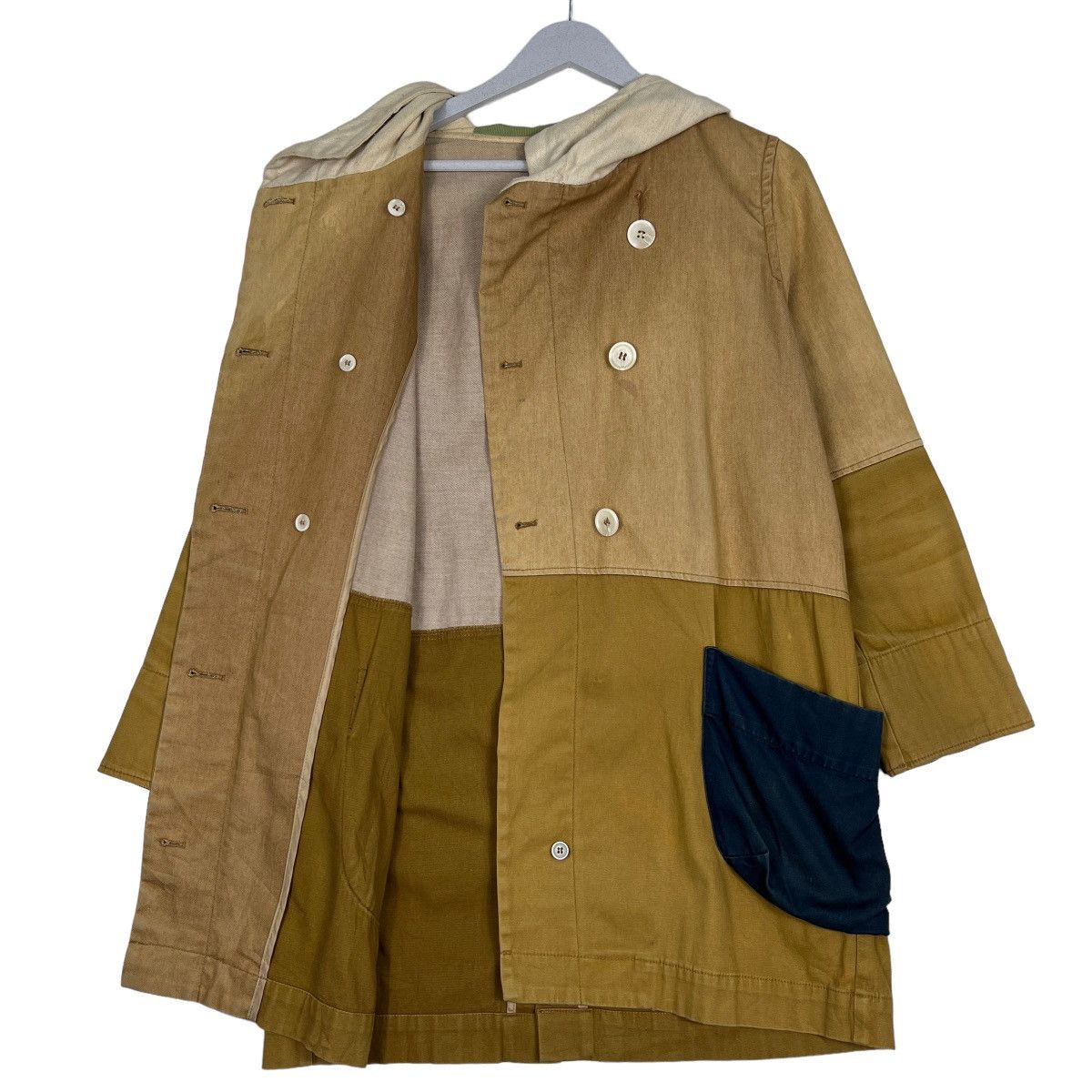 Issey Miyake 🔥 POU DOU DOU ISSEY MIYAKE PATCHWORK HOODIE JACKET Size US M / EU 48-50 / 2 - 10 Thumbnail