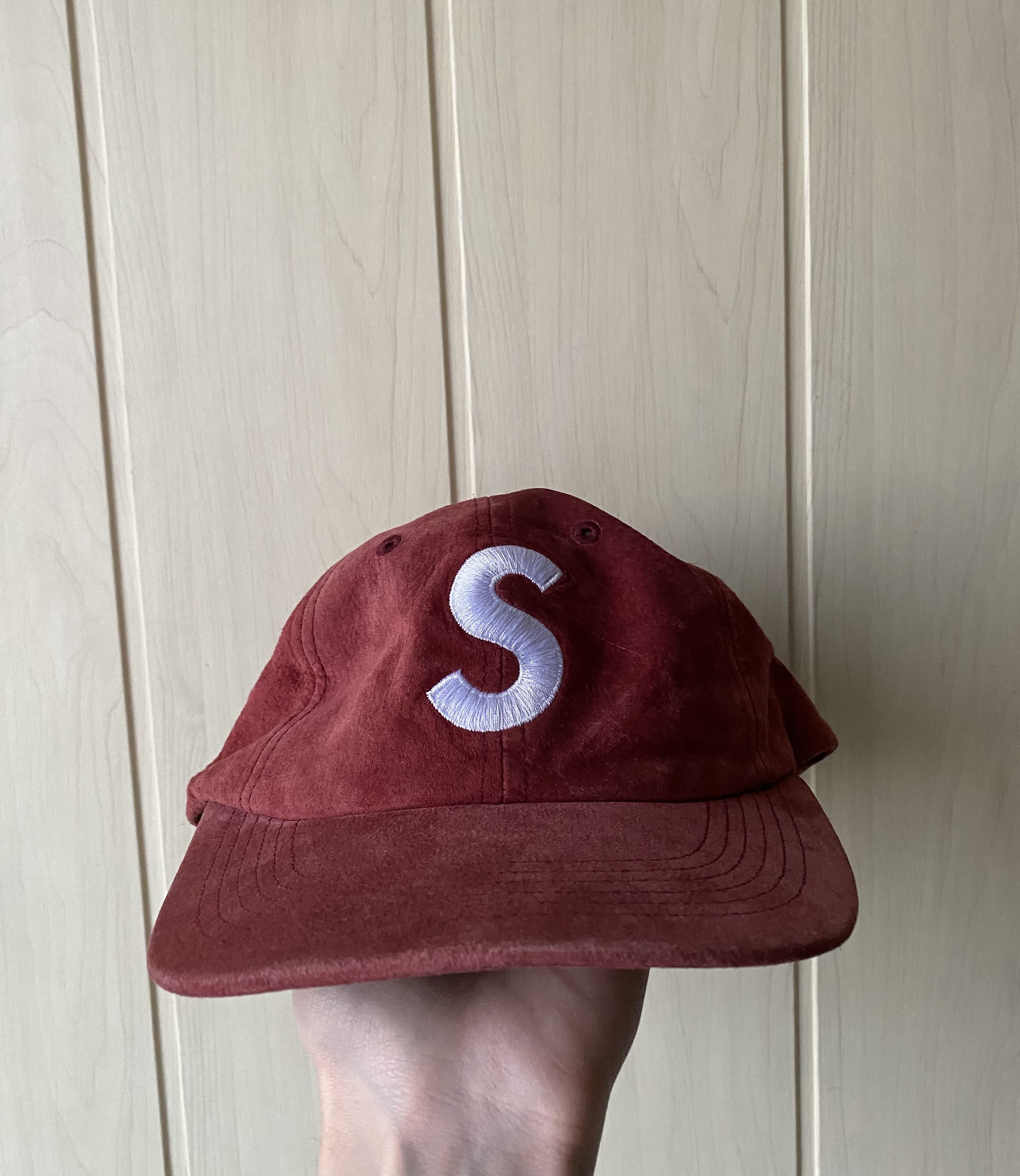 Supreme Supreme S Logo Suede leather cap | Grailed