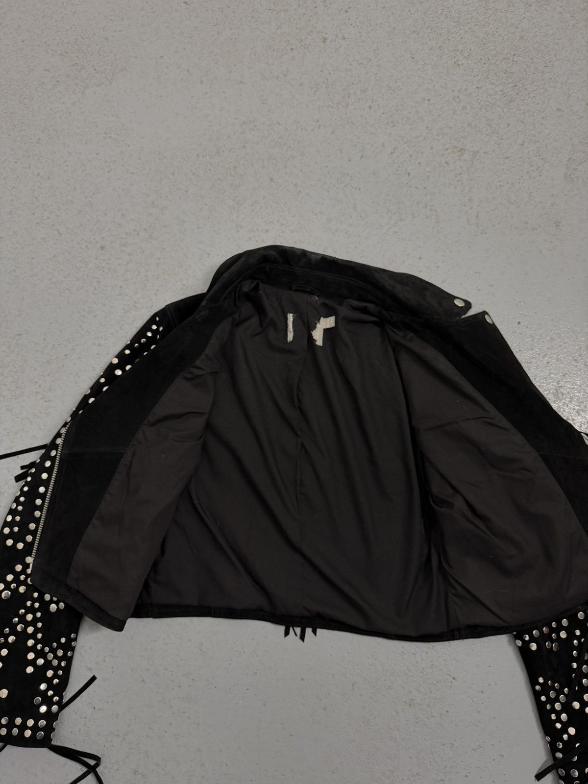 Leather Vintage Leather Metal Rivets Leather Laces Cropped Jacket Size S / US 4 / IT 40 - 12 Thumbnail