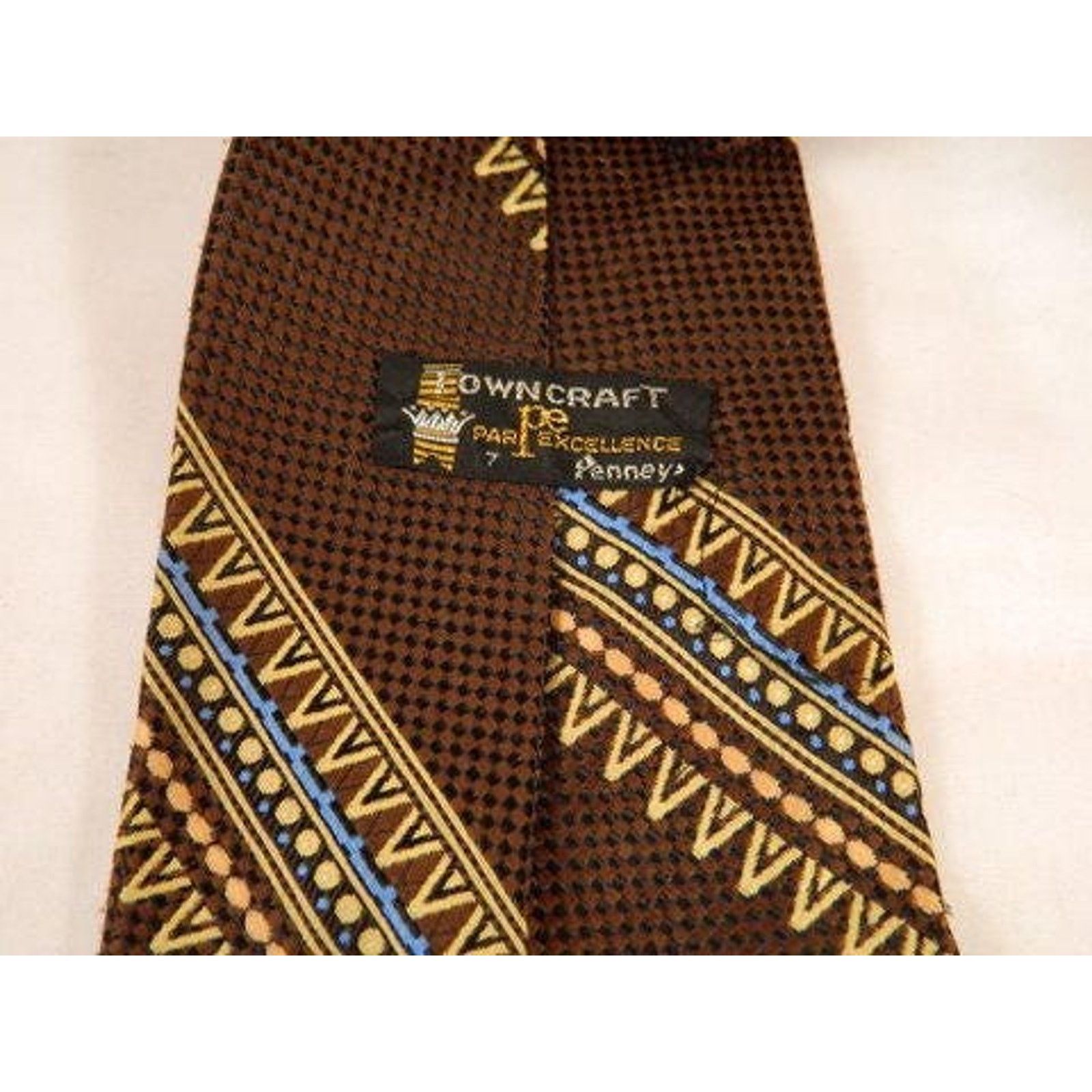 Towncraft Vintage Dark Brown Towncraft Par Excellence, Penneys Tie Size ONE SIZE - 3 Thumbnail