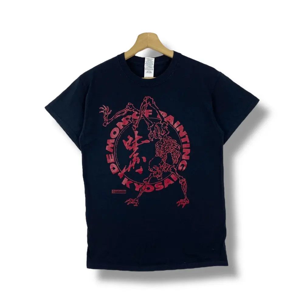 Vintage DEMON OF PAINTING Art Of Kawanabe Kyosai Tee Shirt Size US S / EU 44-46 / 1 - 1 Thumbnail
