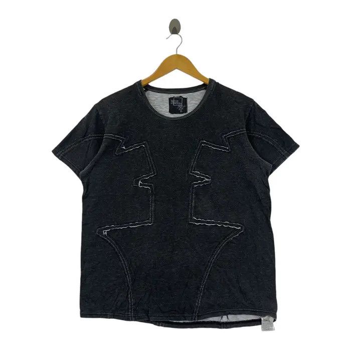 Marithe + Francois Girbaud Vintage MARITHE FRANCOIS GIRBAUD Patchwork Tee Shirt Size L / US 10 / IT 46 - 1 Thumbnail