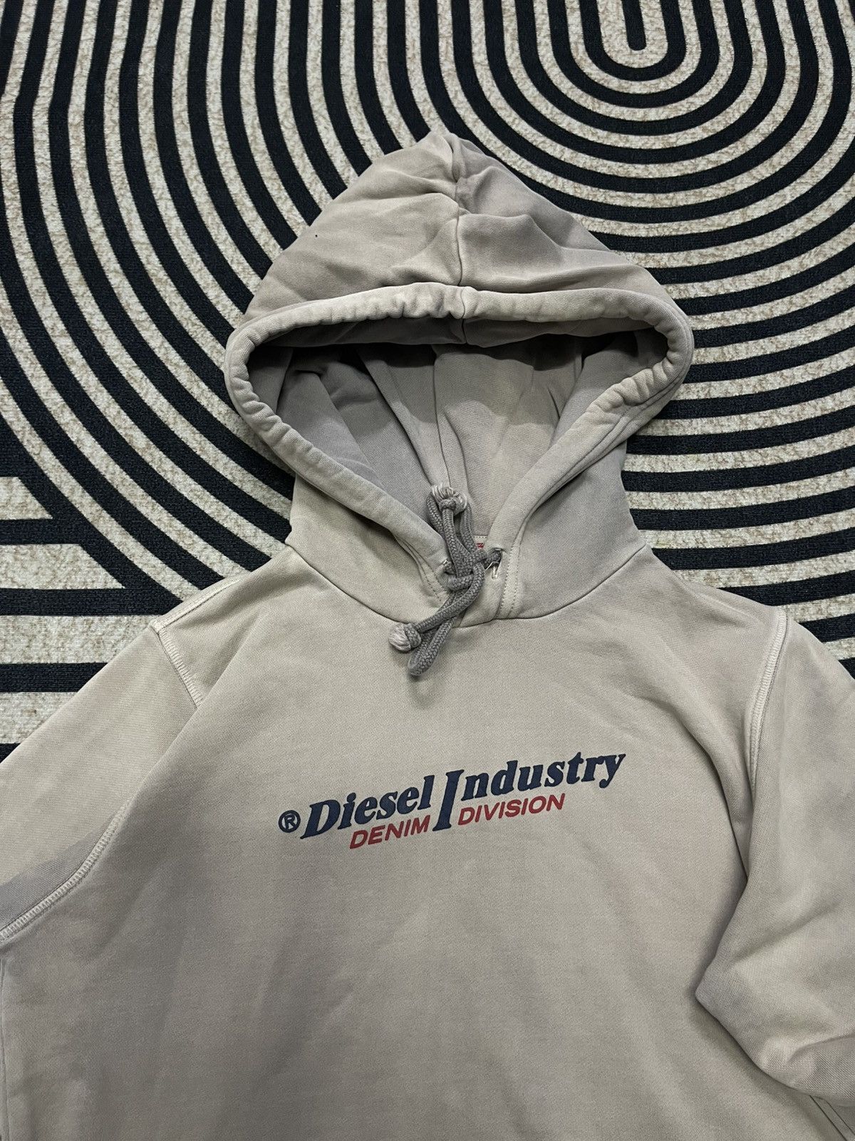 Diesel VINTAGE Y2K DIESEL INDUSTRY DENIM DIVISION FADED HOODIE Size S / US 4 / IT 40 - 6 Thumbnail