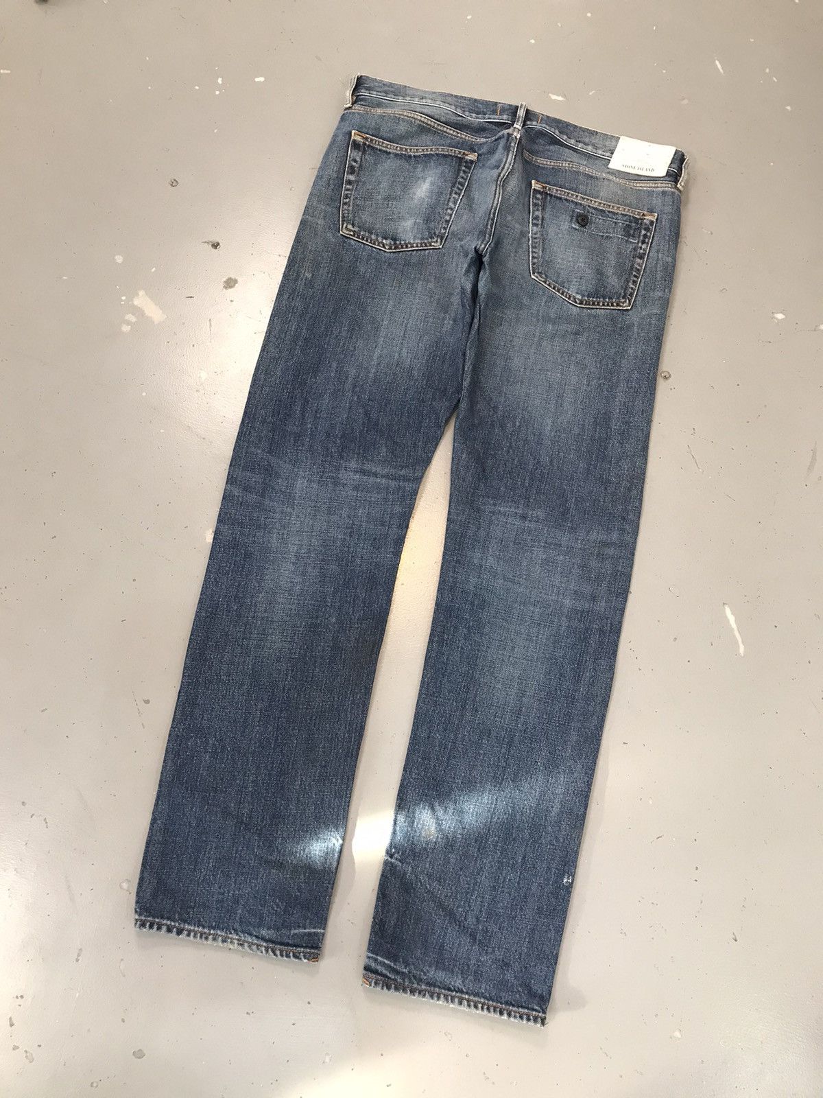 Stone Island × Vintage Vintage stone island distressed straight fit denim Size US 38 / EU 54 - 14 Thumbnail