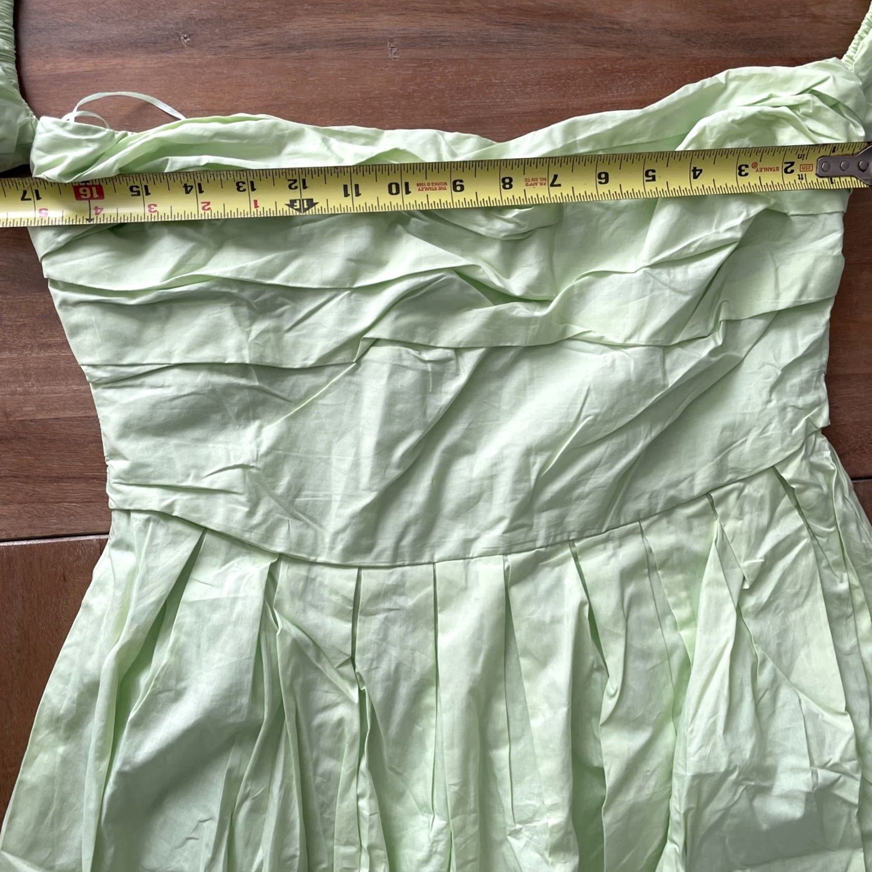 Vintage All About May Dress Women’s Size 10 Lime Green Maxi Sheath A-Line Puff Sleeve Dress Size L / US 10 / IT 46 - 8 Thumbnail