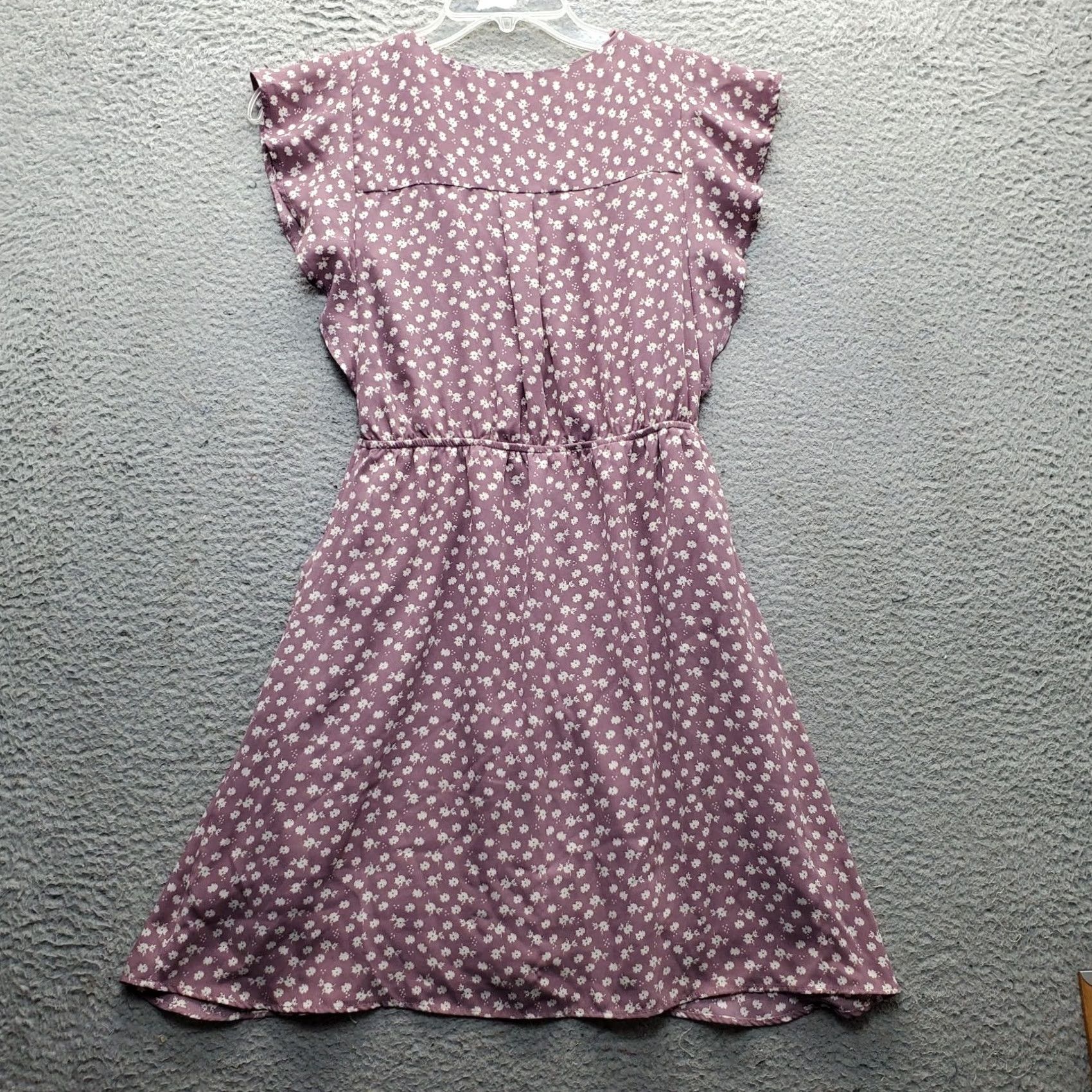Vintage Monteau Dress Womens Small Multi Floral V-Neck Ruffle Twist Front A-Line Lined Size S / US 4 / IT 40 - 2 Thumbnail