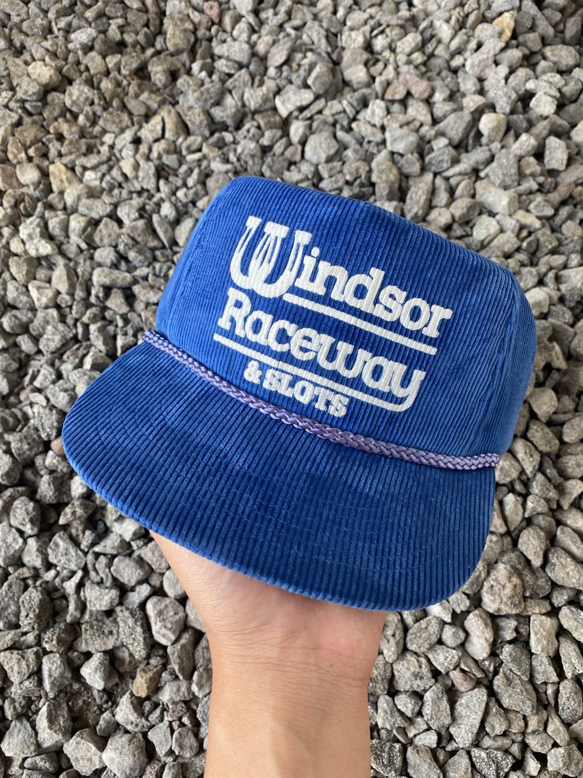 Vintage Vintage Windsor Raceway Corduroy Snapback Hat Size ONE SIZE - 2 Thumbnail