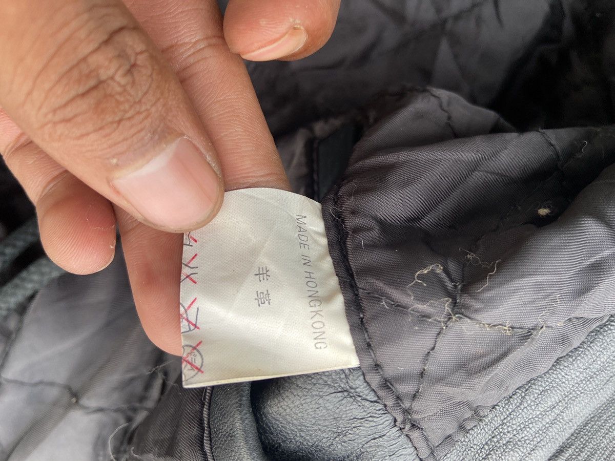 Yohji Yamamoto Circa 92–93 Hooded Leather Coat with Asymmetrical Button Size US L / EU 52-54 / 3 - 7 Thumbnail