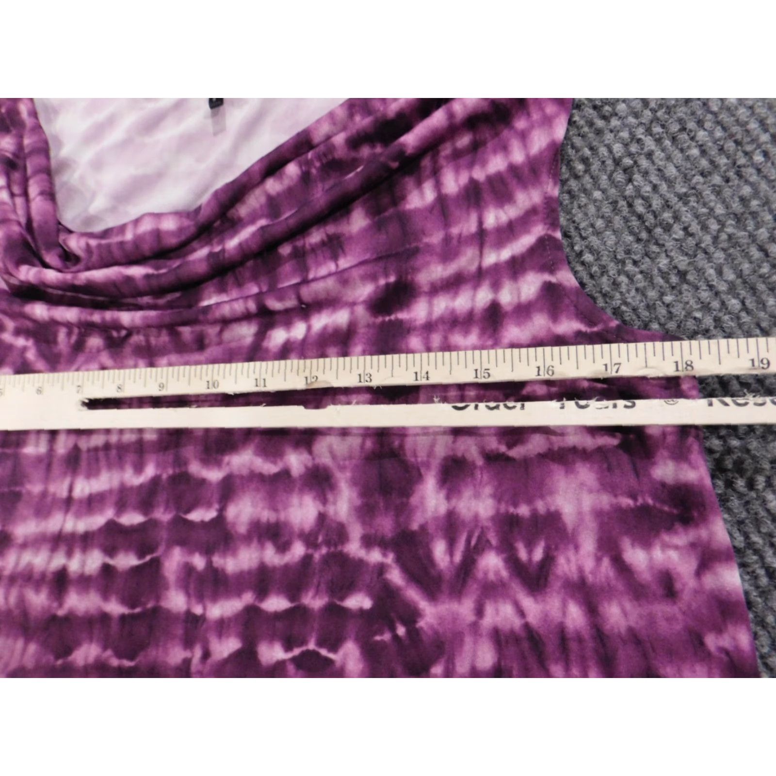 Vintage Daisy Fuentes Blouse Womens M Purple Geometric Sleeveless Collared Pullover Stretch Casual Shirt Size M / US 6-8 / IT 42-44 - 5 Thumbnail