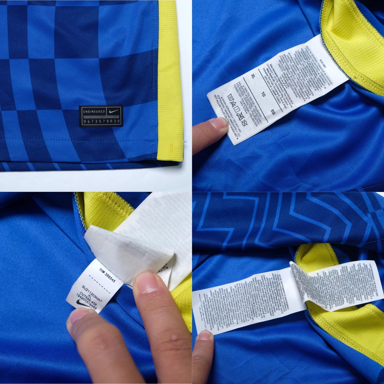 Umbro 2021/22 Chelsea Home Shirt Nike Mount (L) Size US L / EU 52-54 / 3 - 6 Thumbnail