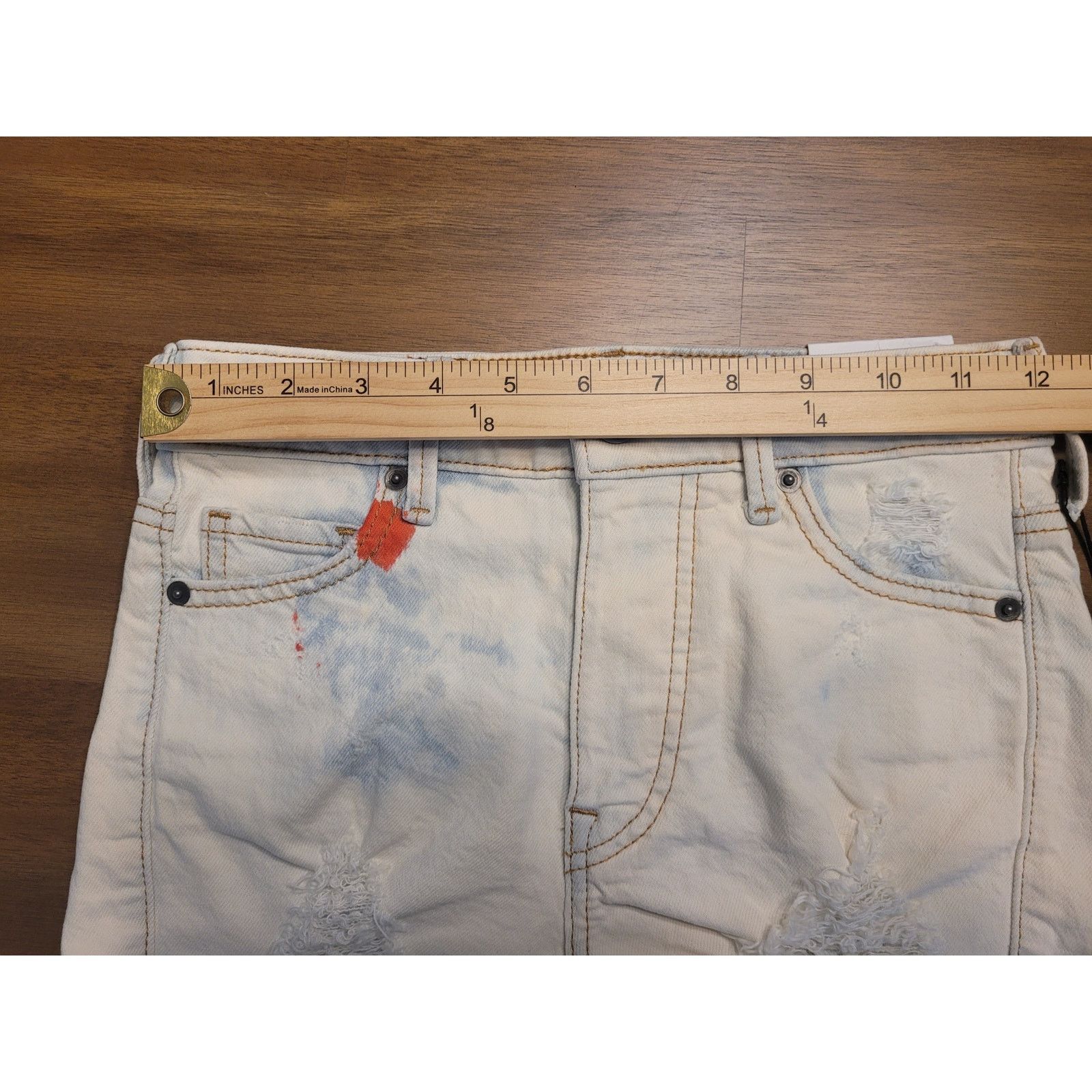 True Religion True Religion HR Acid Wash Shorts 24 NWT Thrashed Destroyed Size 24" / US 00 / IT 34 - 8 Thumbnail