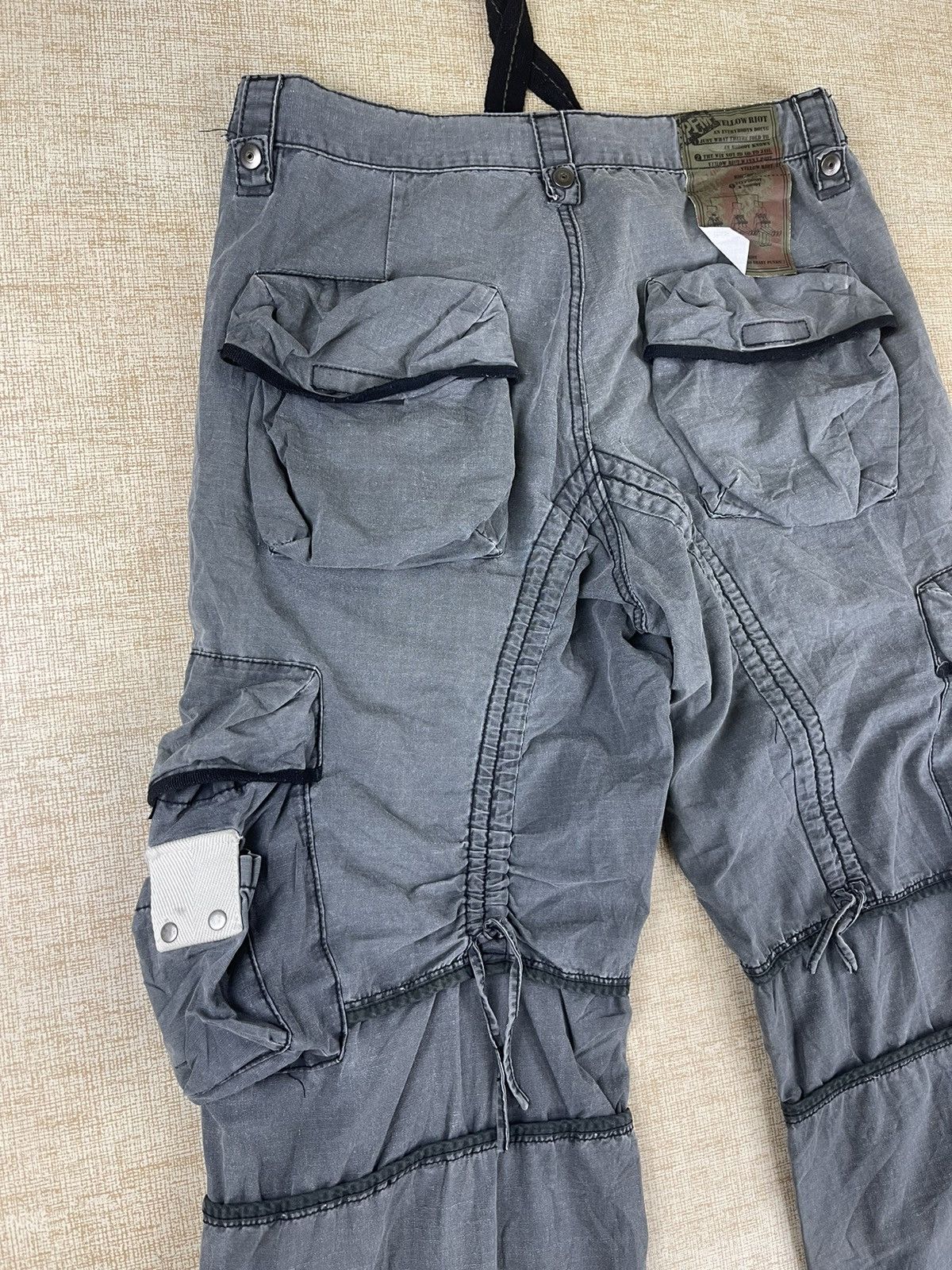 Vintage PPFM Yellow Riot Punks! Bondage Multipocket Pants