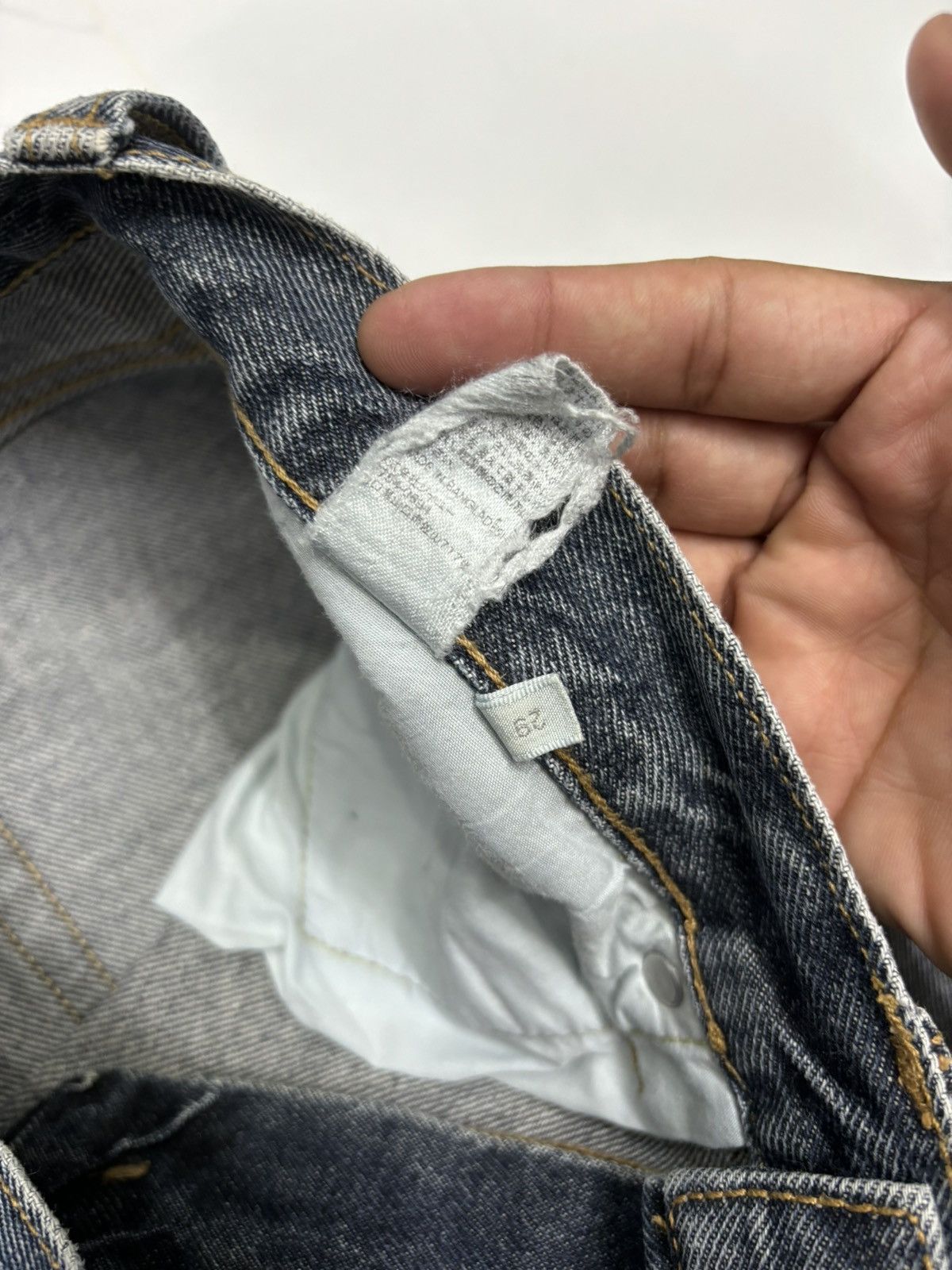 GU VINTAGE GU DISTRESS PAINTER DENIM JEANS Size US 32 / EU 48 - 11 Thumbnail