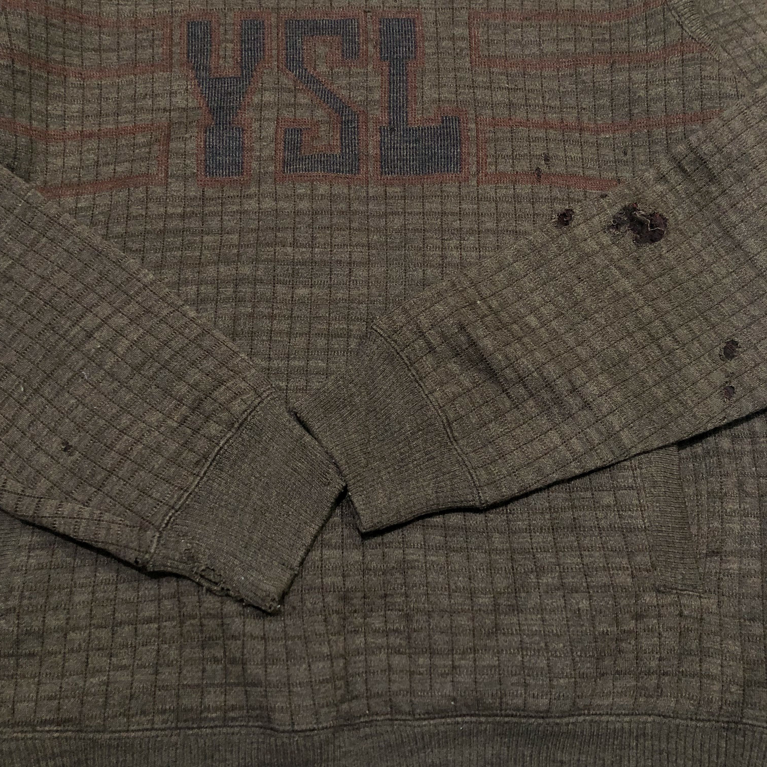 Yves Saint Laurent Archive YSL Yves Saint Laurent Tricots Big Logo 90s Vintage Size US L / EU 52-54 / 3 - 4 Thumbnail