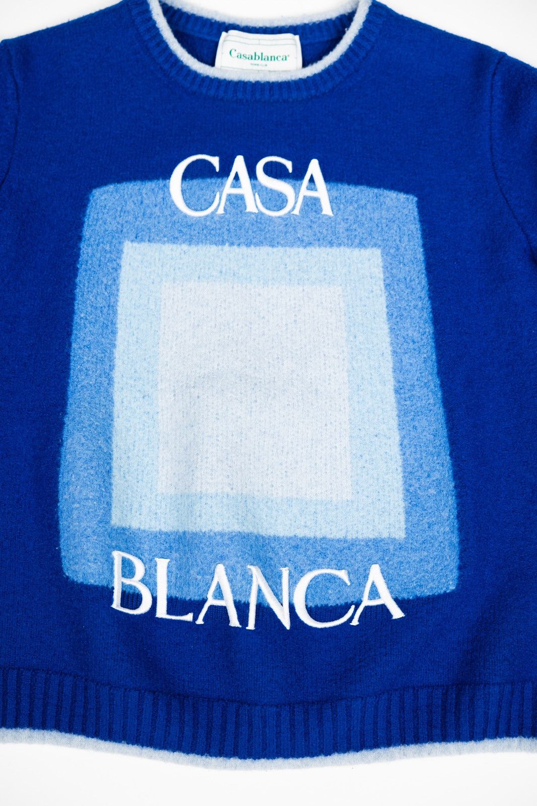 Casablanca Casablanca Gradient Logo Wool Sweater Size L / US 10 / IT 46 - 2 Thumbnail