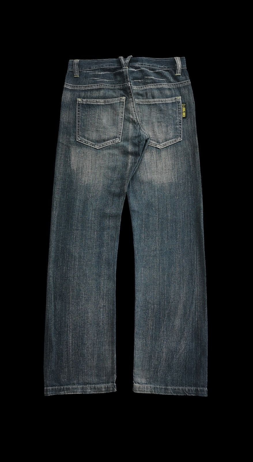 Japanese Brand Lang Rock Print Denim Jeans Size US 30 / EU 46 - 3 Thumbnail