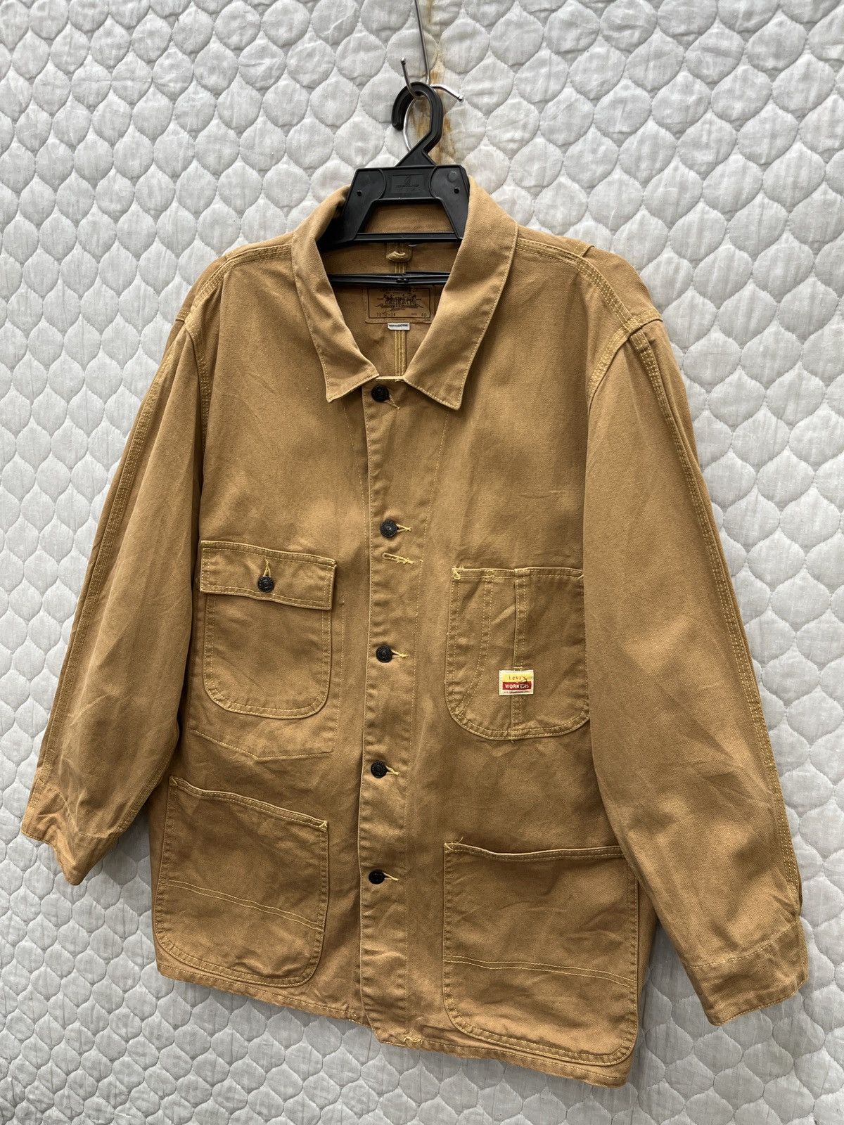 Levi's 🔥🔥🔥STEALS VINTAGE LEVIS CHORE JACKET (IRREGULAR STAMP) Size US M / EU 48-50 / 2 - 3 Thumbnail