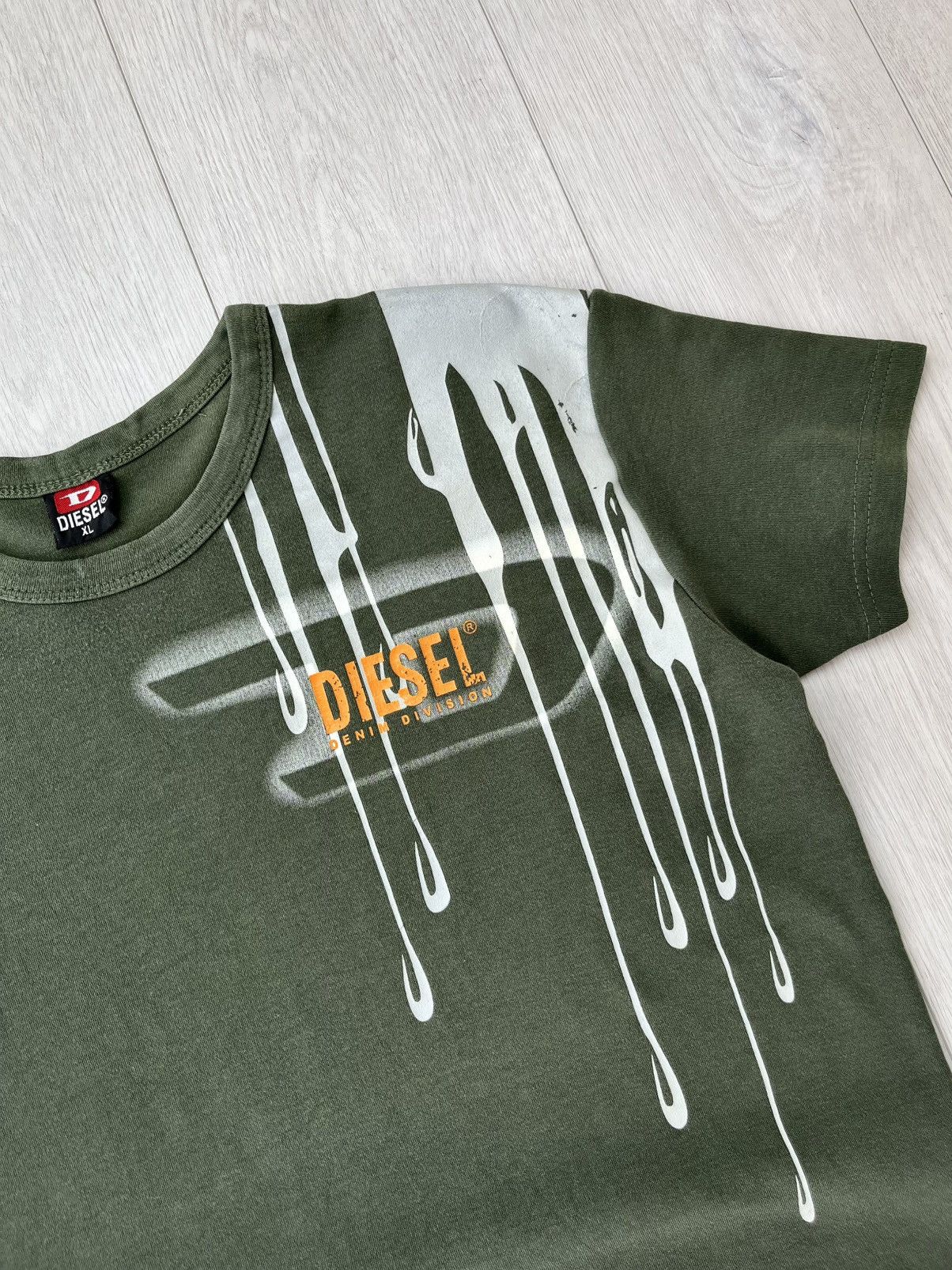 Diesel × Vintage Vintage Diesel T-Shirt Big Logo Y2K Japanese 90s Size US XL / EU 56 / 4 - 2 Thumbnail