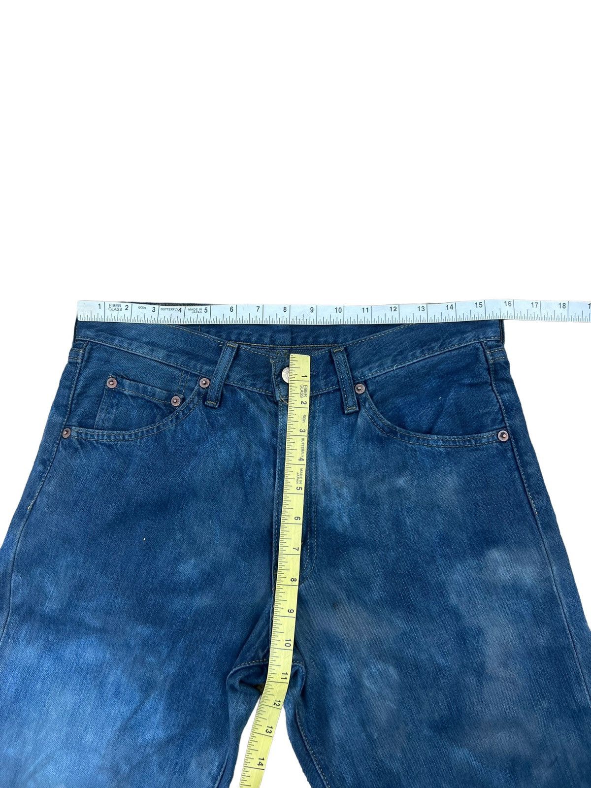 Levi's Vintage 2007 Levi’s 517 Bleached Waxed Denim Bootcut Jeans Size US 30 / EU 46 - 3 Thumbnail