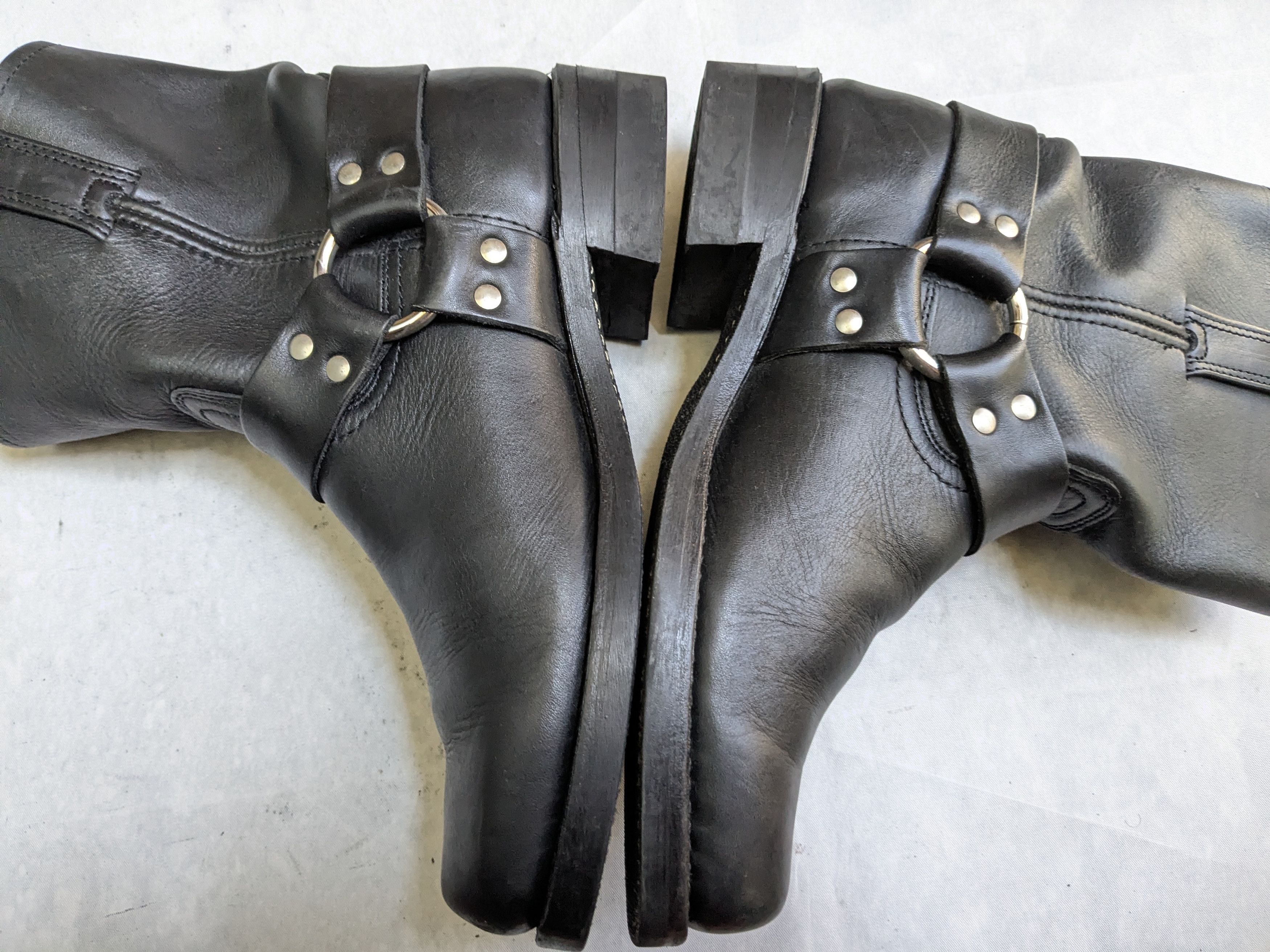 Frye Frye Harness Black Leather 9.5 M Leather Buckle Size US 9 / EU 42 - 12 Thumbnail