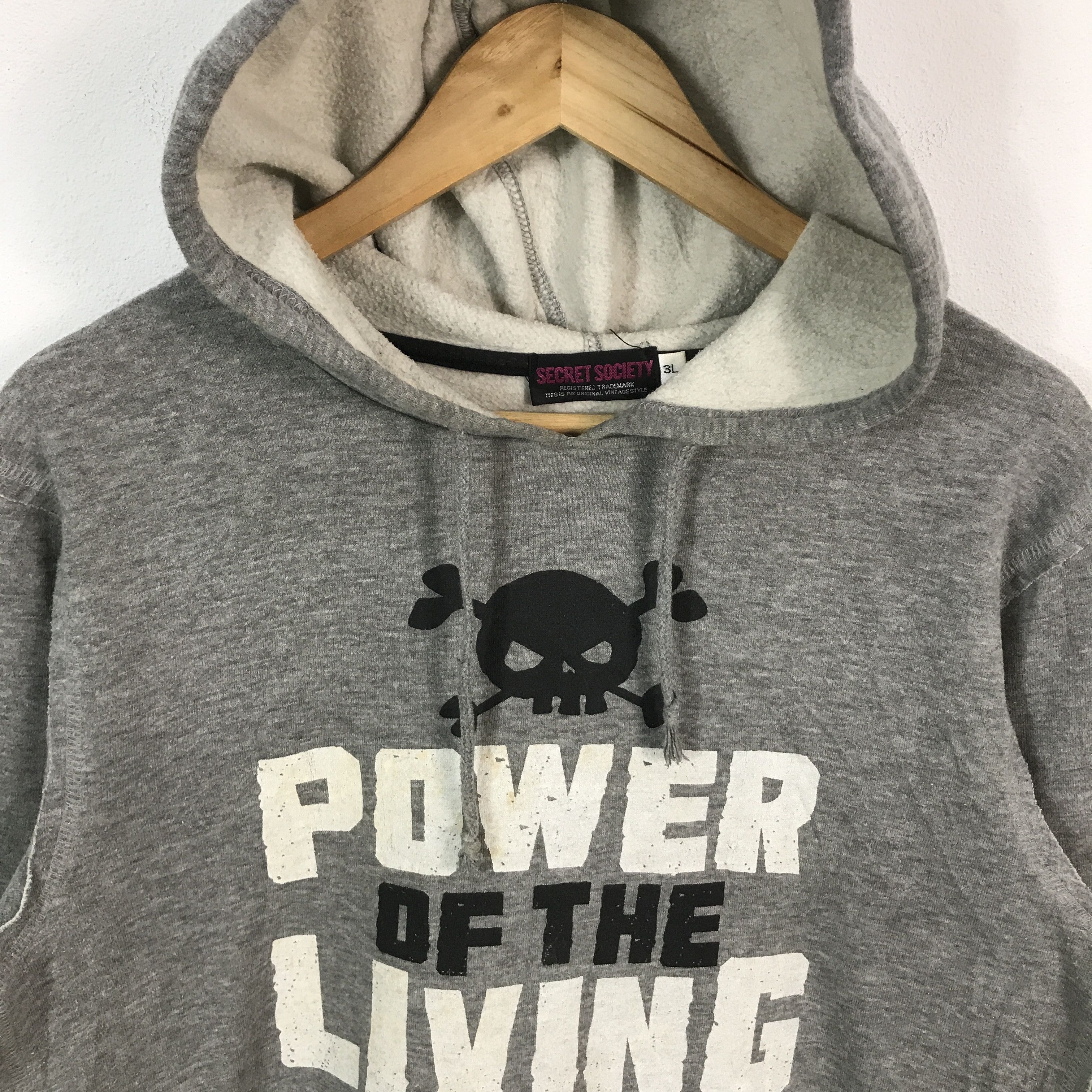 Japanese Brand punk hoodie power of the living sweatshirts Size US M / EU 48-50 / 2 - 3 Thumbnail