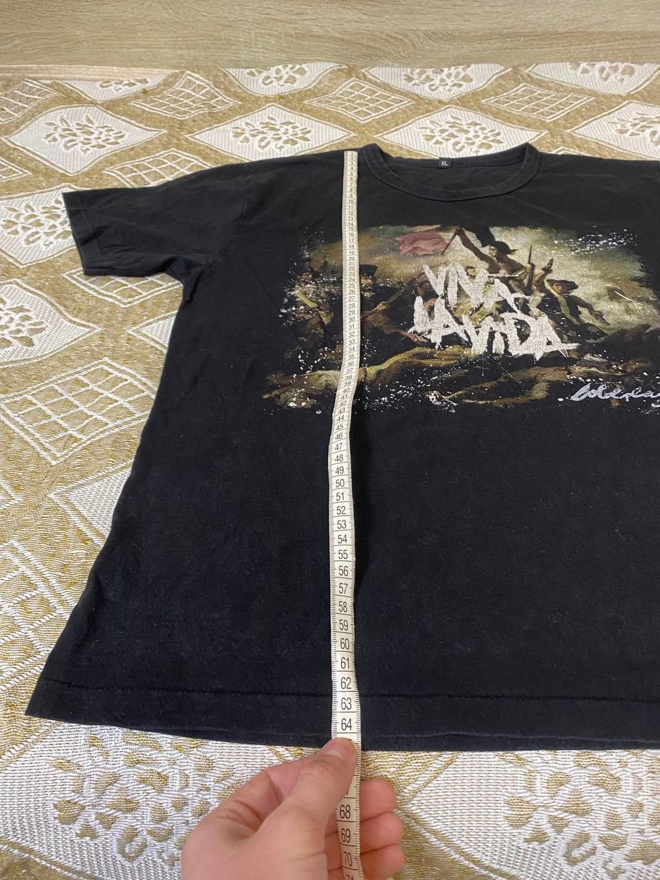 Band Tees 🔥 2008 COLDPLAY Viva La Vida Rock Band Tour T Shirt Size US M / EU 48-50 / 2 - 13 Thumbnail