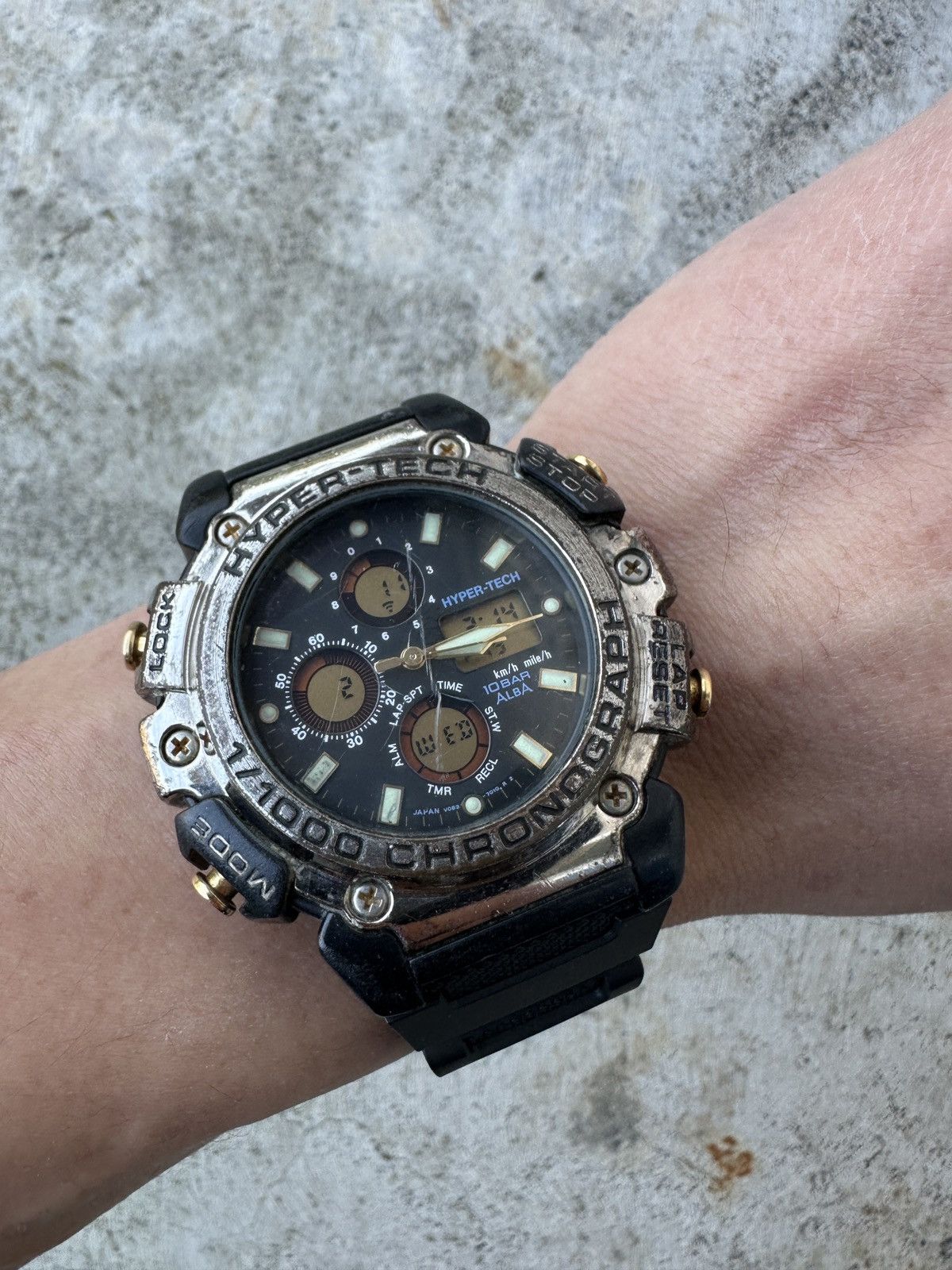 Seiko Seiko Alba Hyper-Tech V083-7010 CHRONOGRAPH Ana Digi Watch Size ONE SIZE - 7 Thumbnail