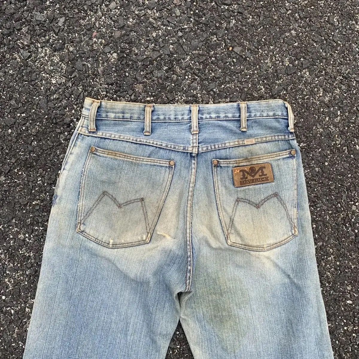 Vintage ‼️ SUPER RIPPED‼️ Vtg Maverick By Blue Bell Jean 31x32 Pants Size US 31 - 12 Thumbnail