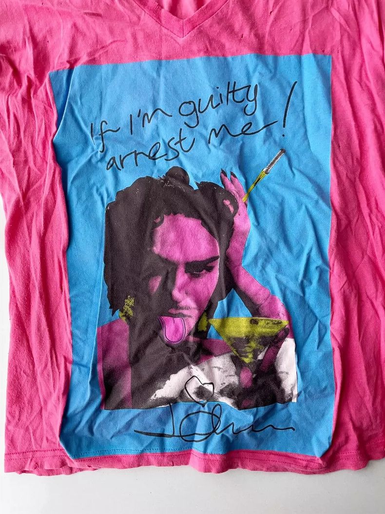 John Galliano John Galliano Portrait of myself Ripped T-shirt 2504-Nextar Size XS / US 0-2 / IT 36-38 - 3 Thumbnail