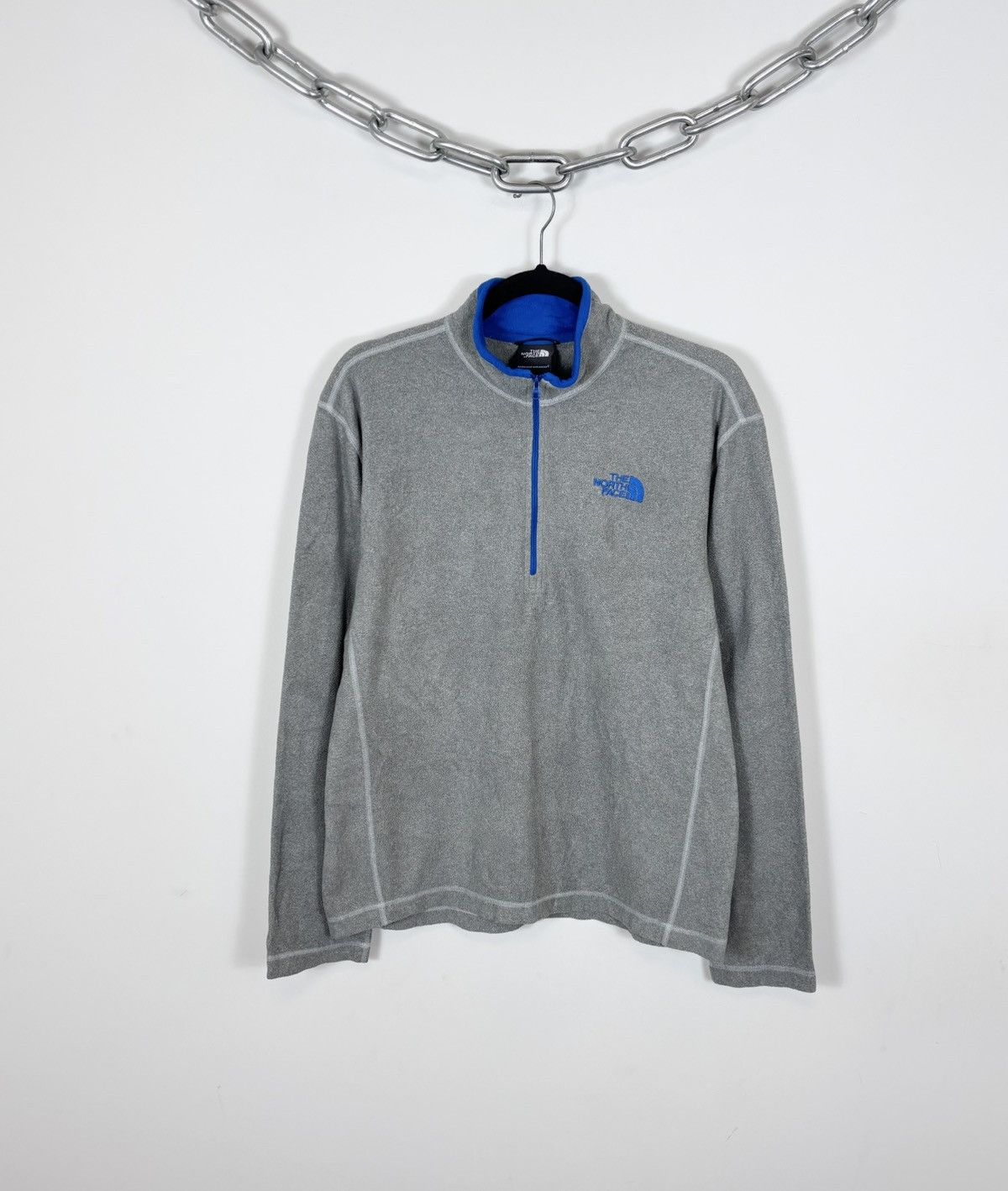 The North Face The North Face Men’s Grey 1/4 Zip Fleece Jacket Mock Neck Size US M / EU 48-50 / 2 - 1 Thumbnail