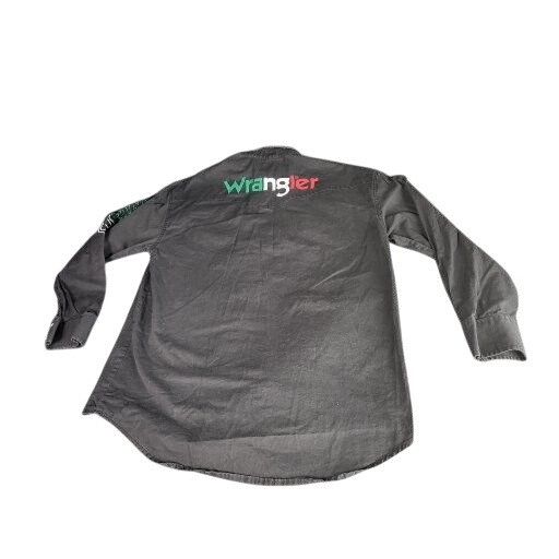 Wrangler Wrangler Mexican Flag Pearl Snap Shirt Men Sz M Black Ranchw Size US M / EU 48-50 / 2 - 2 Thumbnail