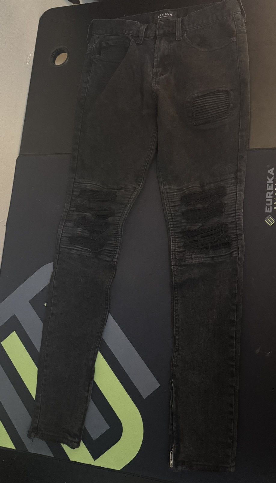 Other Men Black Stacked Skinny Jeans Size US 28 / EU 44 - 1 Thumbnail